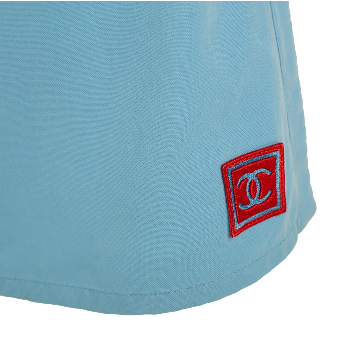 Chanel Sport Baby Blue Skirt Set - Image 4