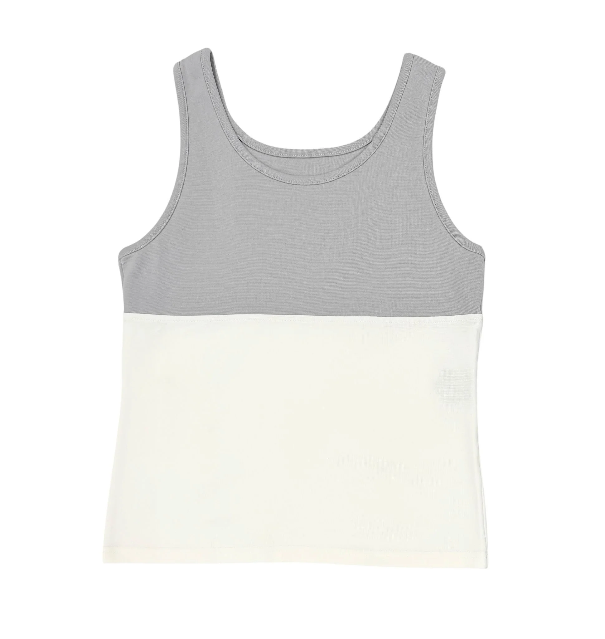 Chanel Sport Grey + White Logo Tank - Image 2