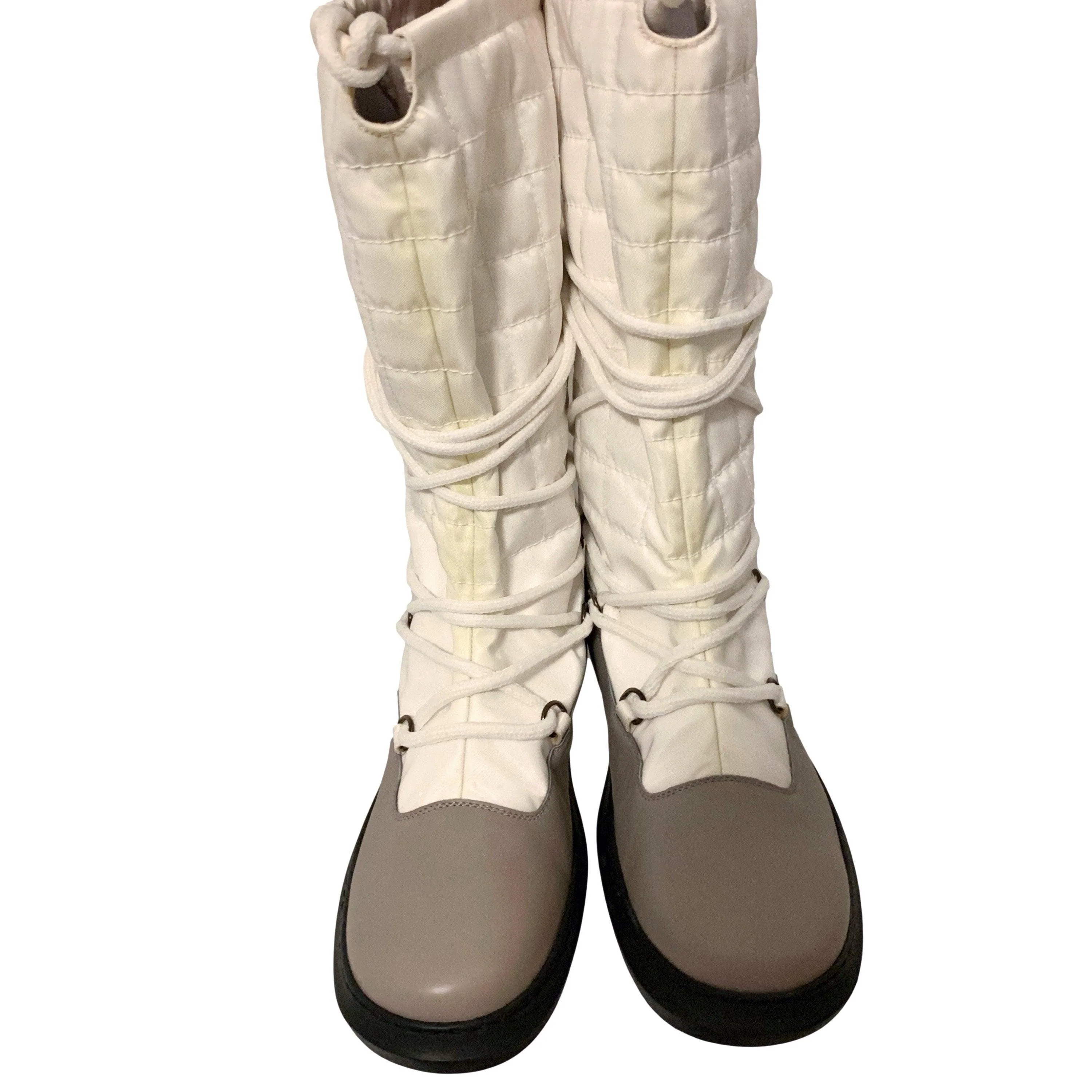 Chanel Sport White Logo Snow Boots - Image 4