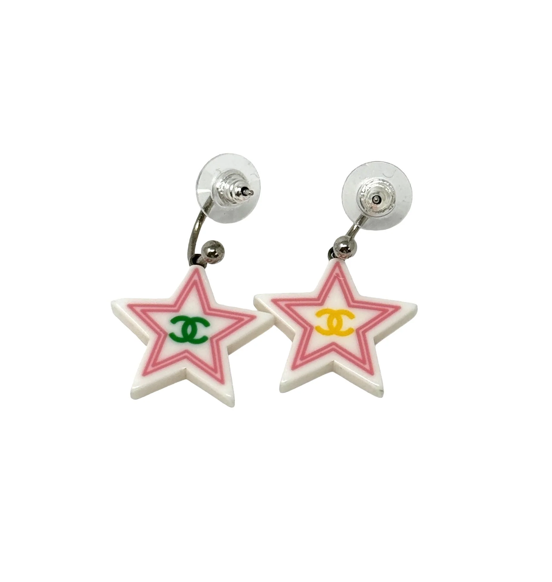 Chanel Star Logo Earrings - Image 2