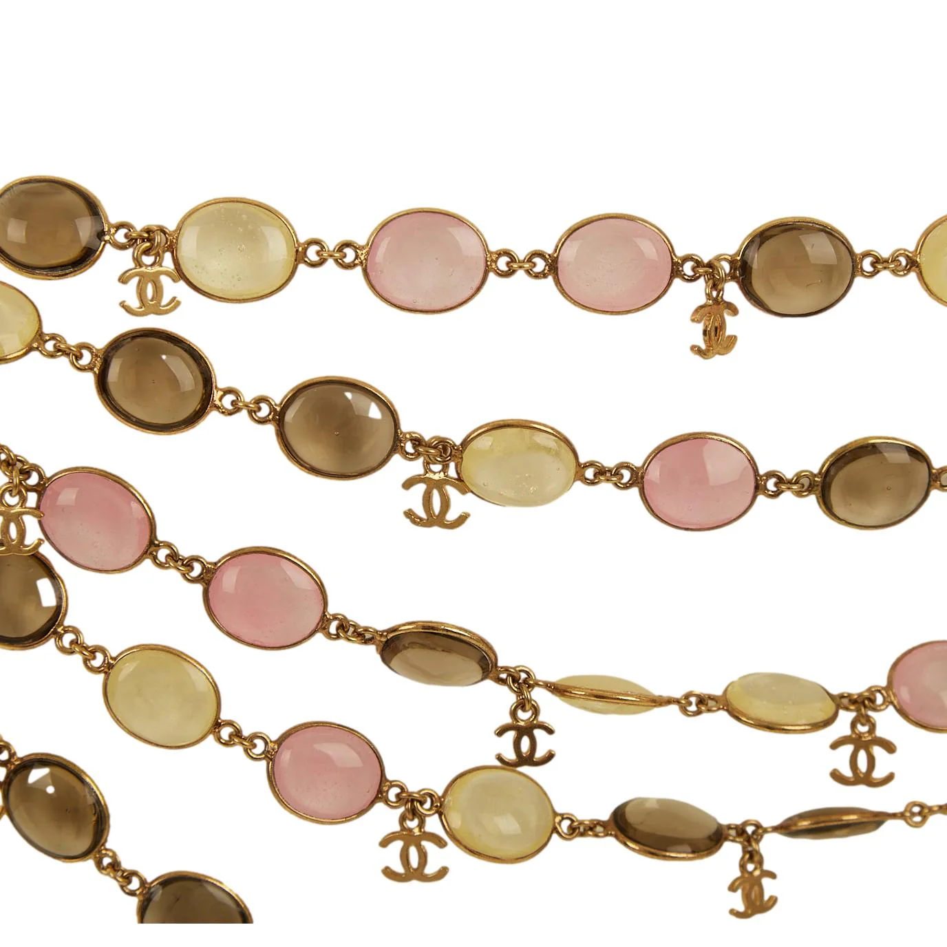 Chanel Multicolor Stone Logo Belt - Image 2