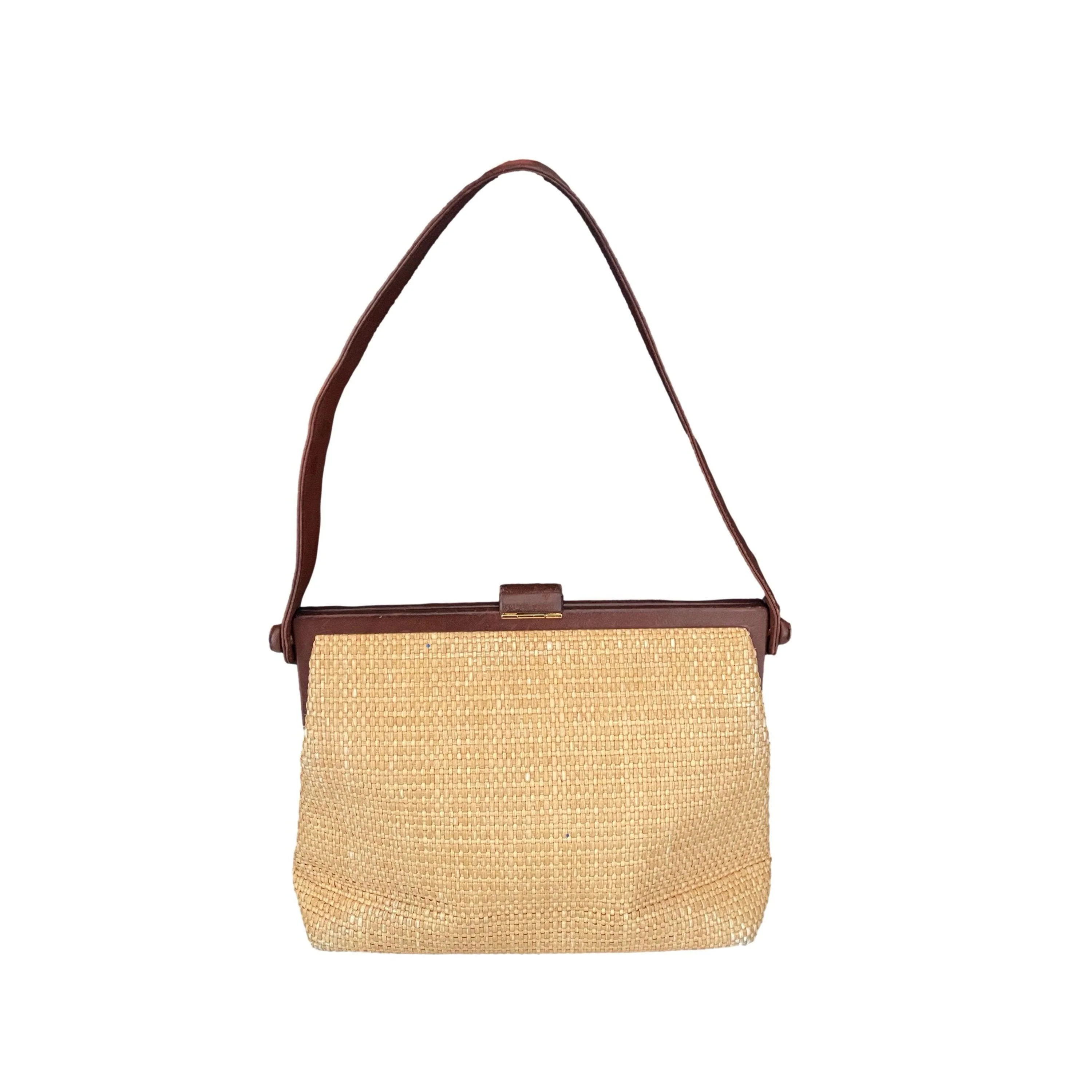 Chanel Straw Wicker Shoulder Bag - Image 2