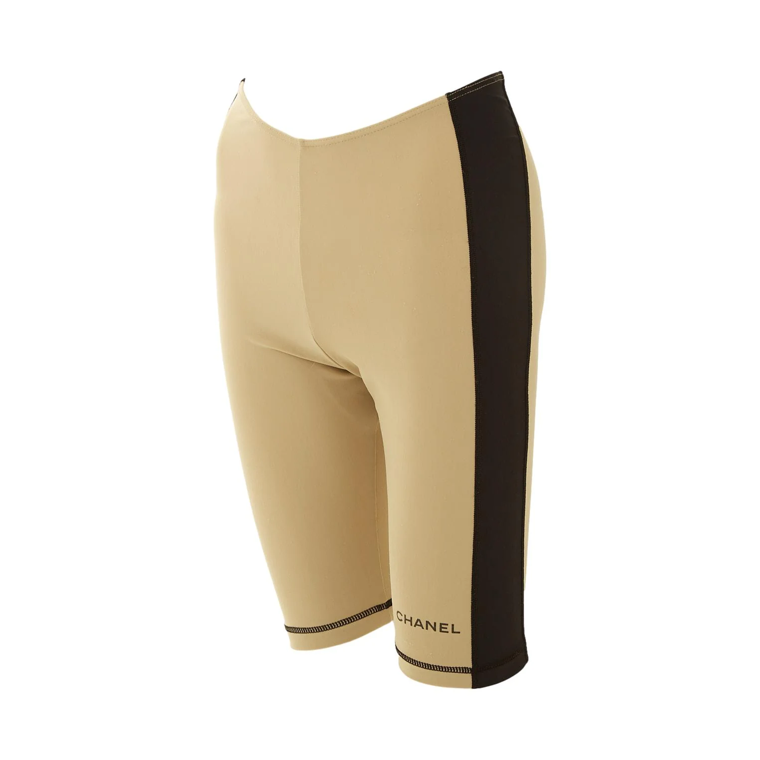 Chanel Tan Biker Shorts - Image 3