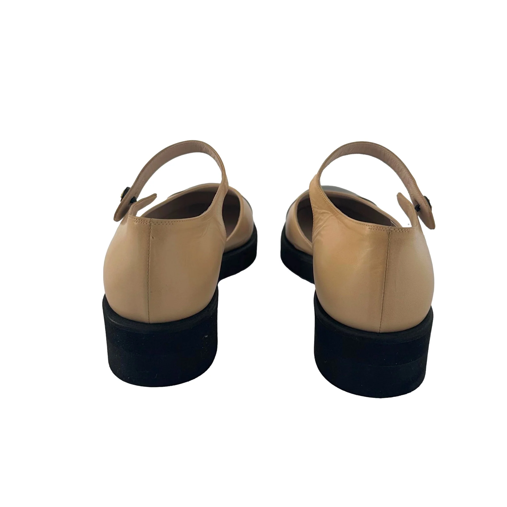 Chanel Tan + Black Mary-Jane’s - Image 3
