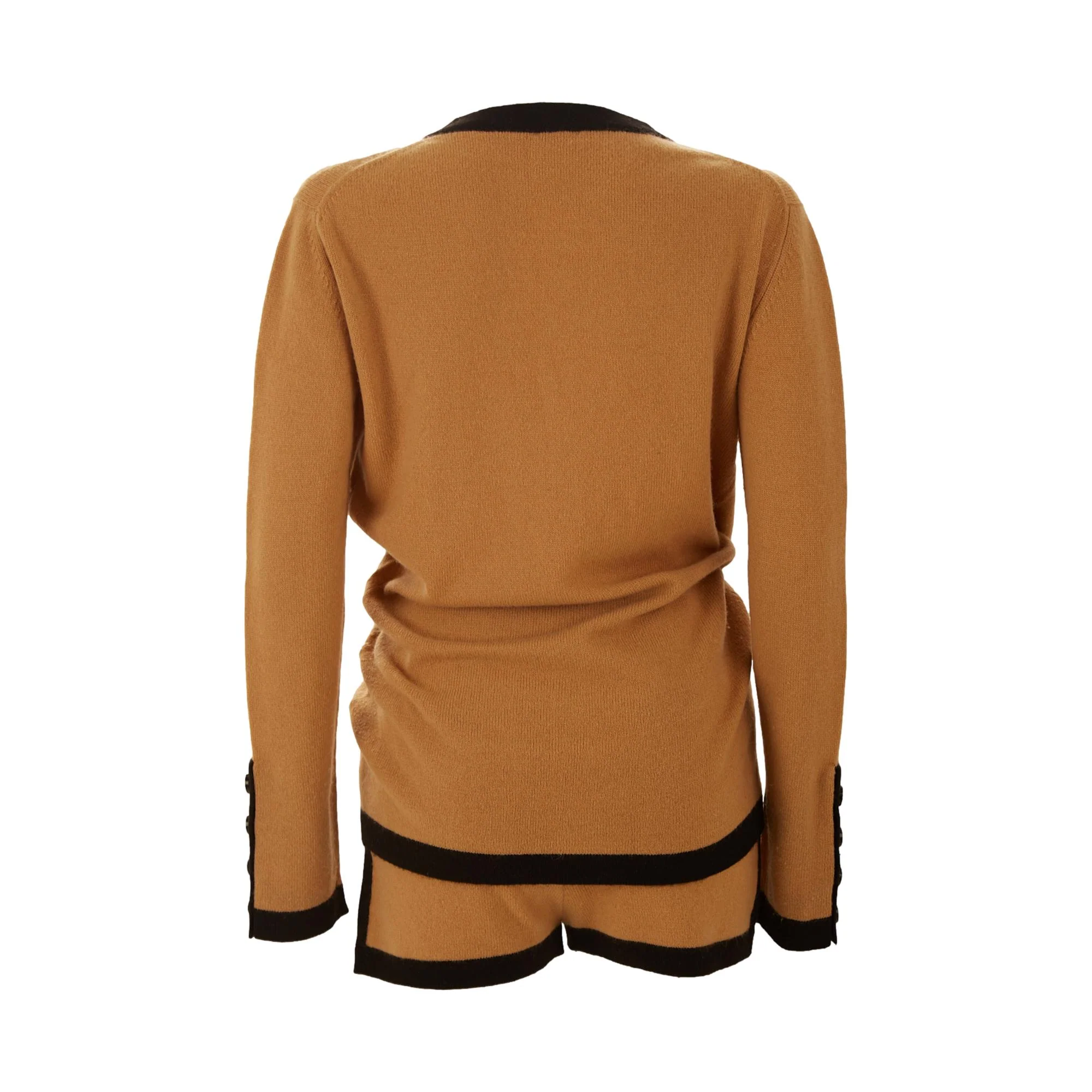 Chanel Tan Cashmere Cardigan Set - Image 2