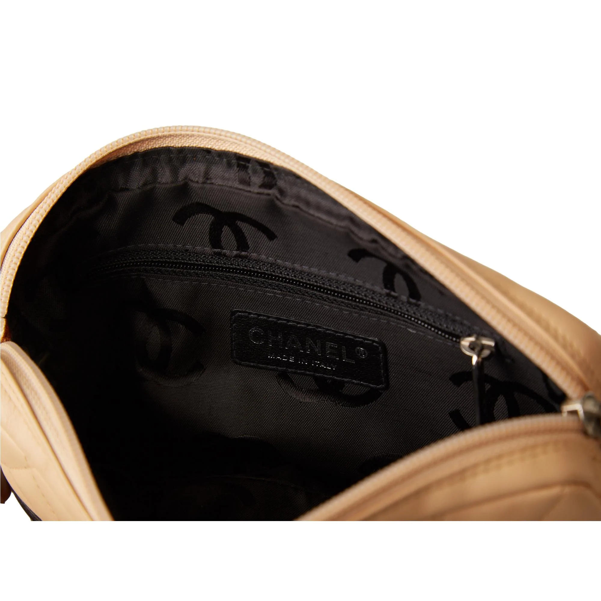 Chanel Tan Quilted Cambon Shoulder Bag - Image 4
