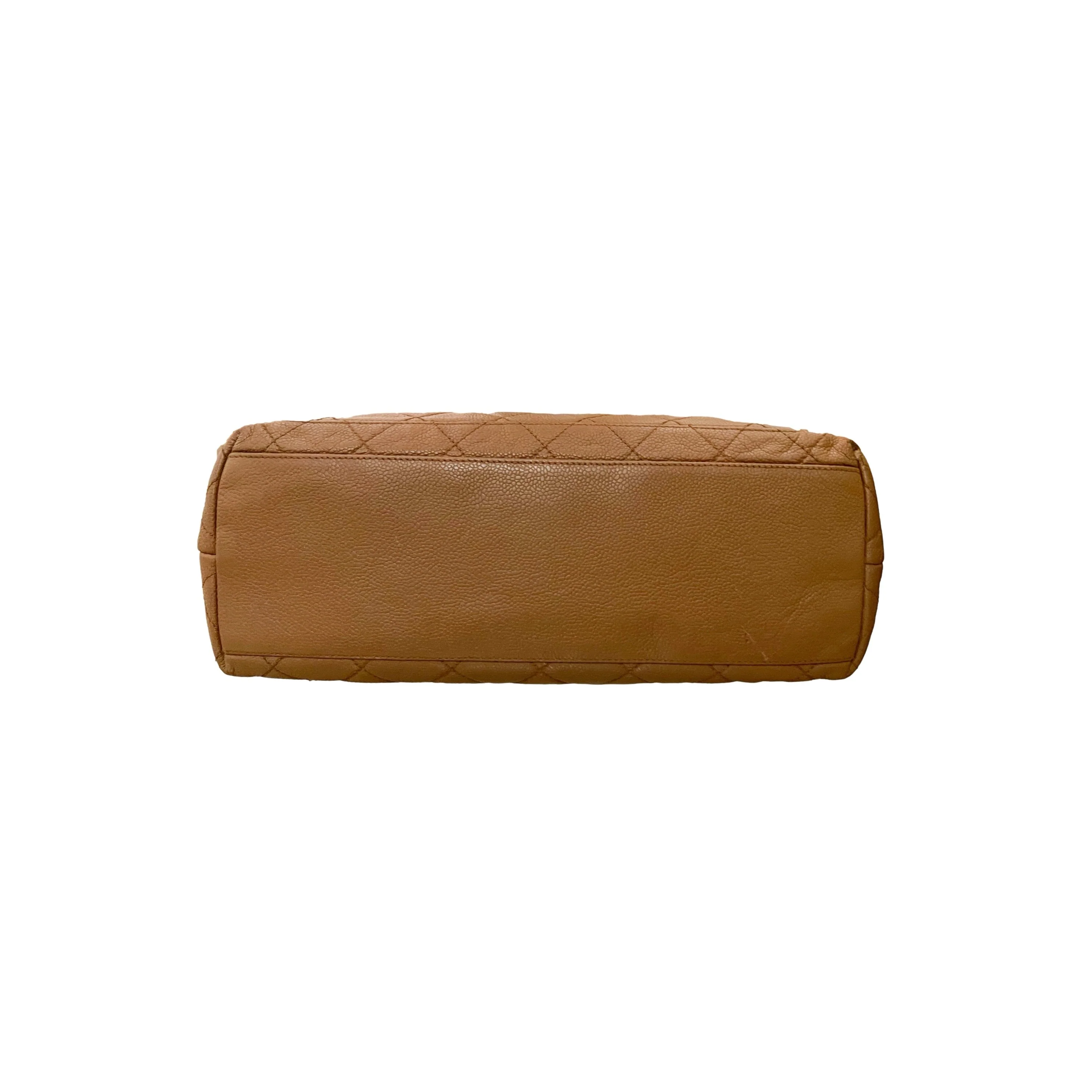 Chanel Tan Quilted Chain Shoulder Bag - Image 3