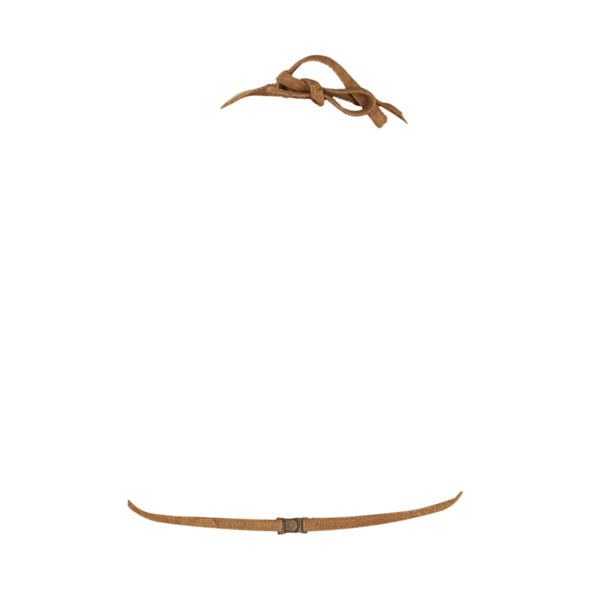 Chanel Tan Suede Logo Bralette - Image 2