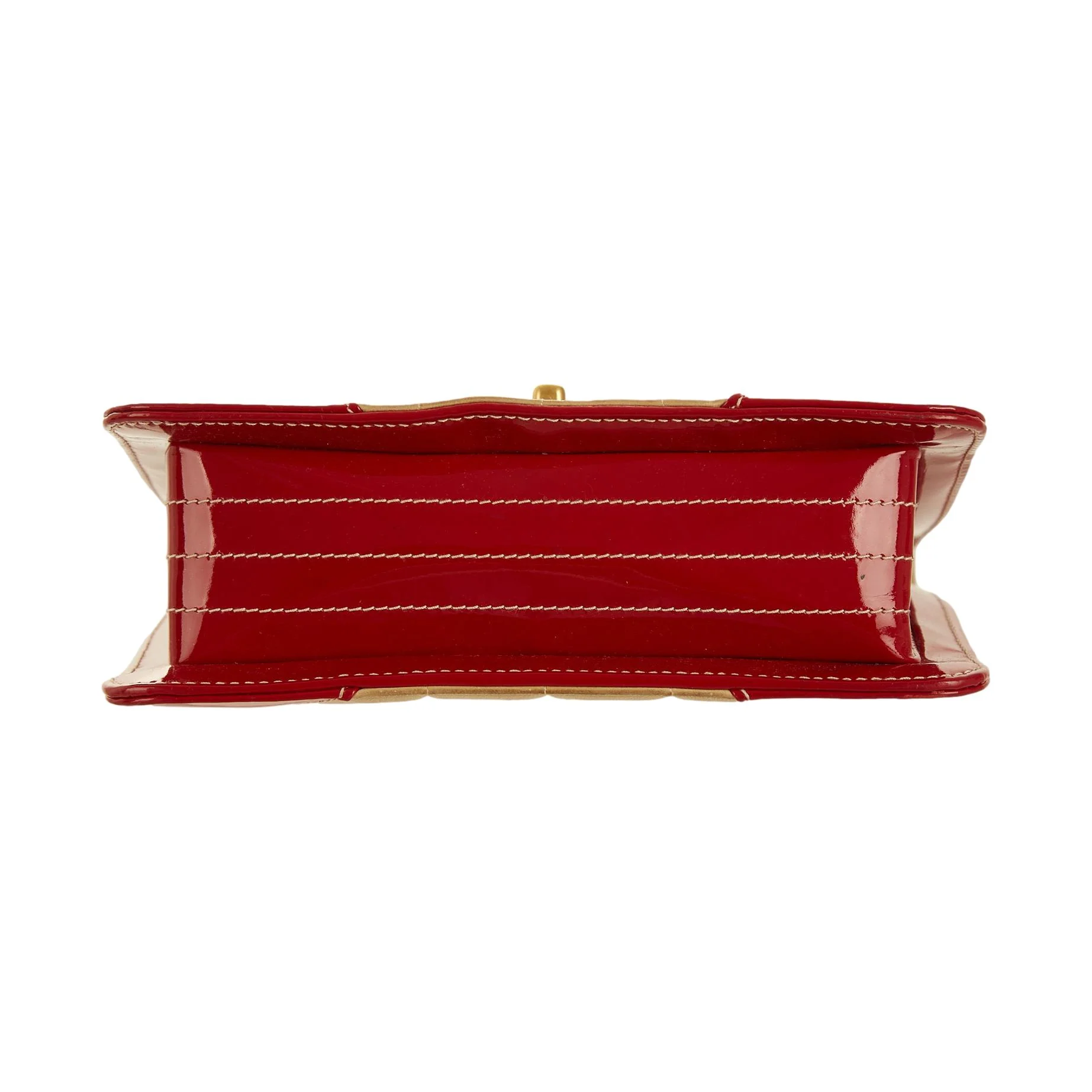 Chanel Tan Two-Toned Flap Bag - Image 3