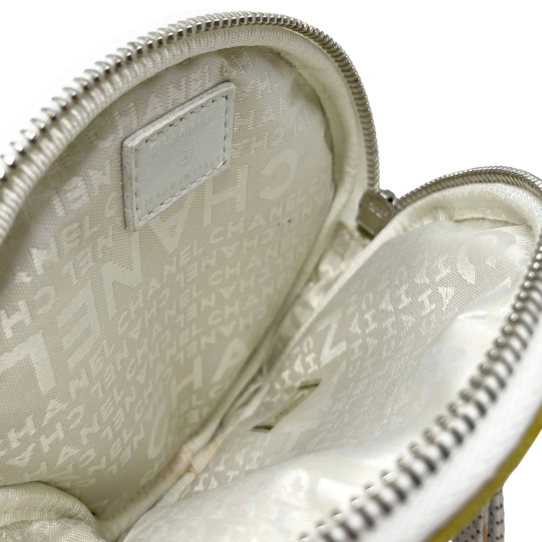 Chanel Tennis Ball Suede Wristlet - Image 3