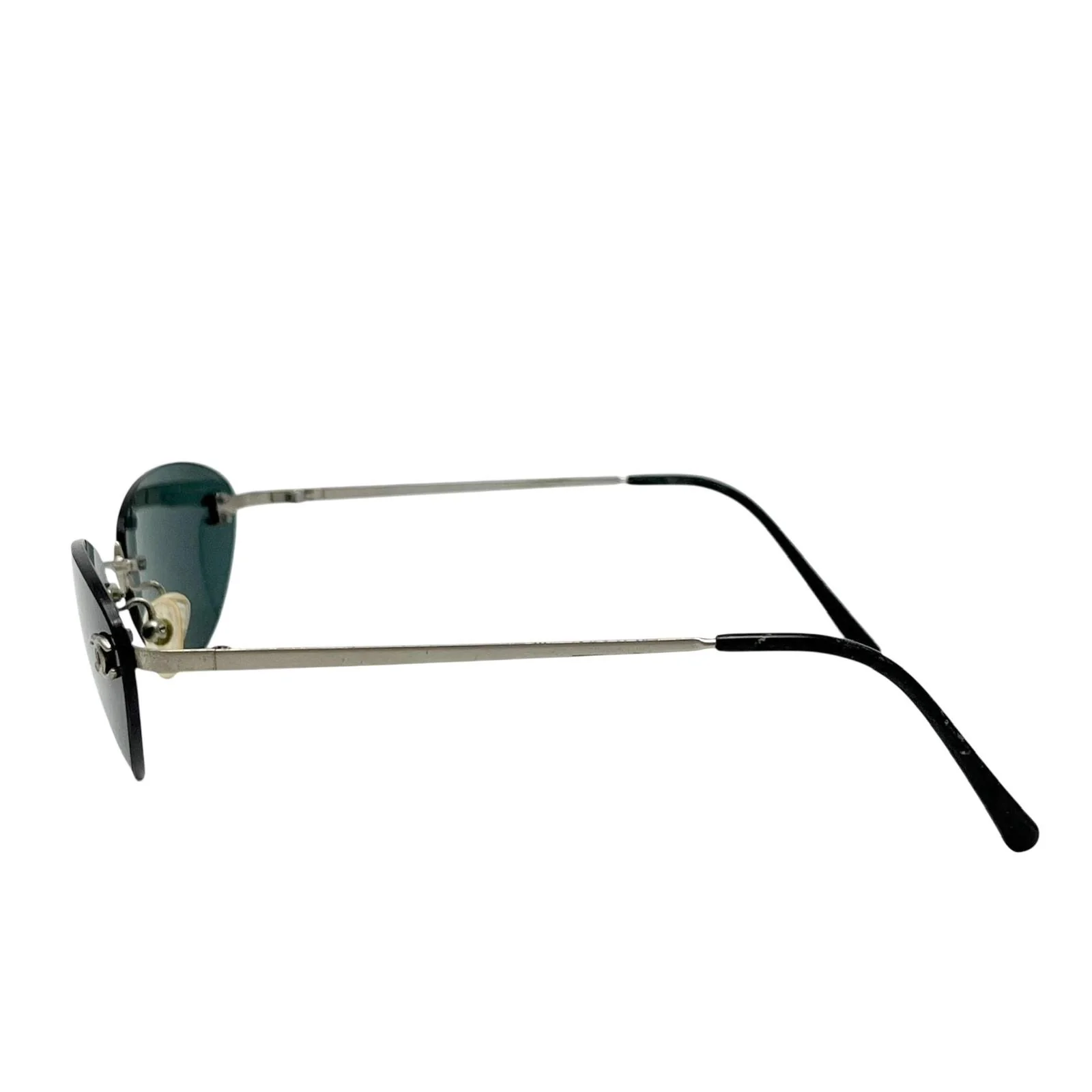 Chanel Turquoise Mini Logo Sunglasses - Image 3