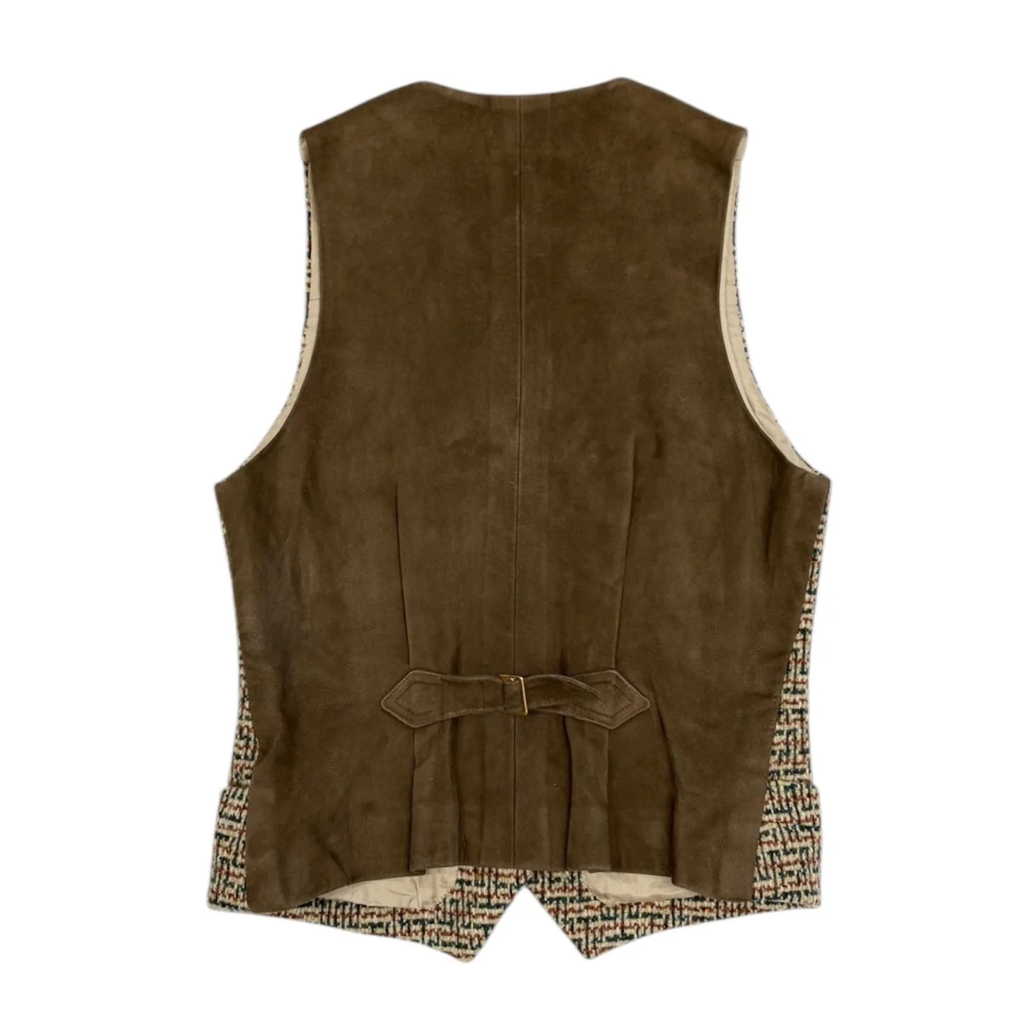 Chanel Tweed/Suede Logo Vest - Image 2