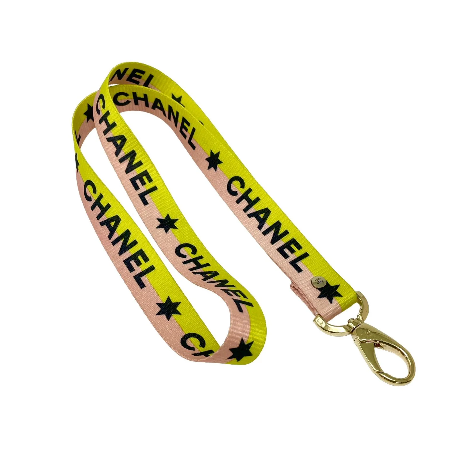 Chanel Two Tone Logo Lanyard