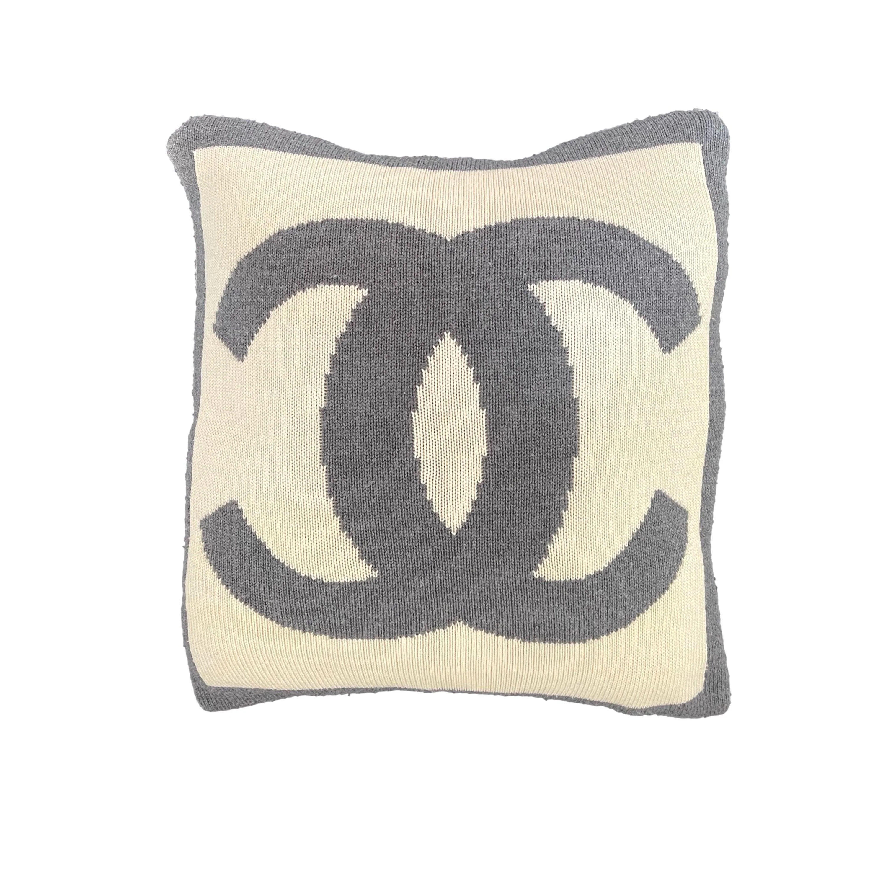 Chanel Two Tone Logo Pillow - Image 2