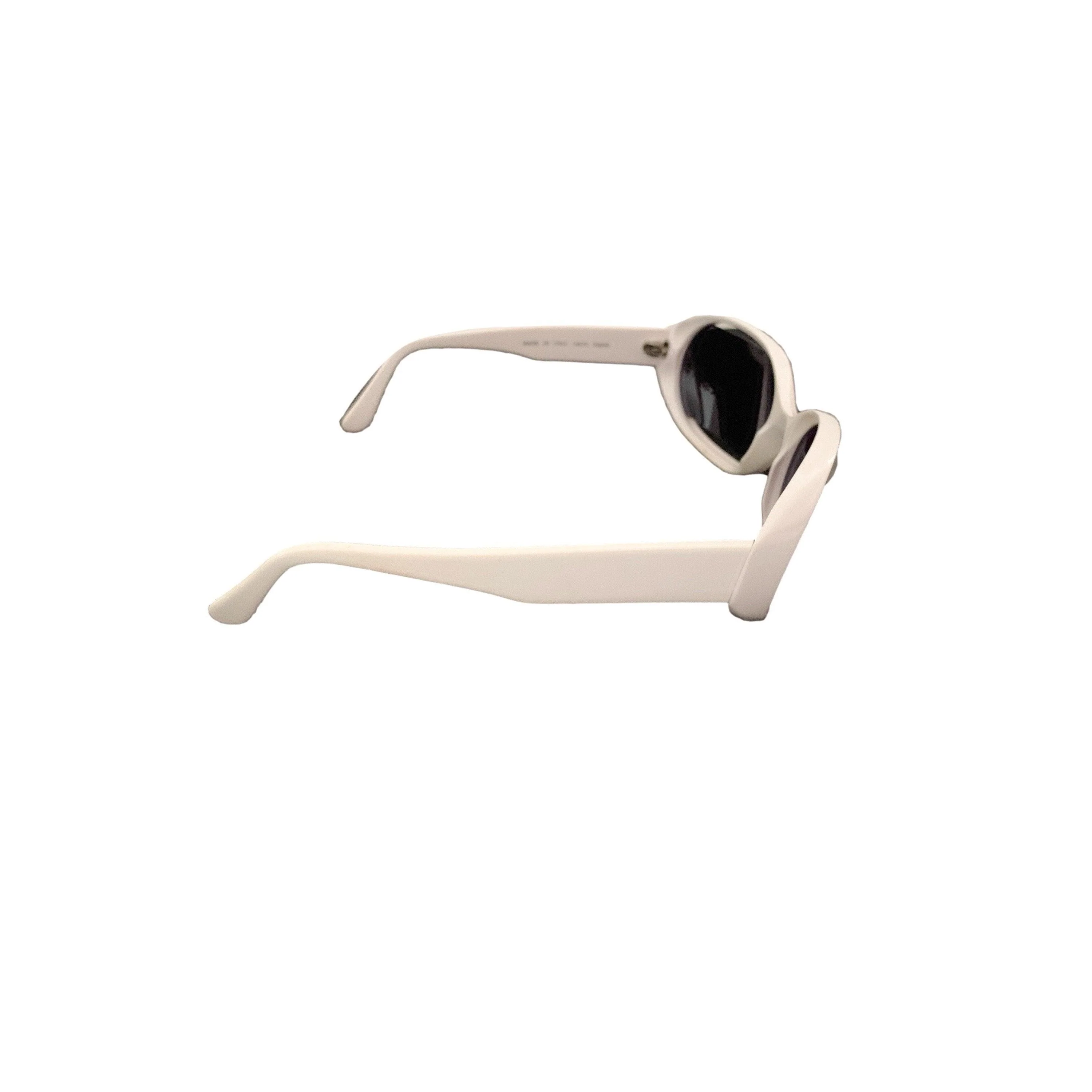 Chanel White Cut Out Sunglasses - Image 3