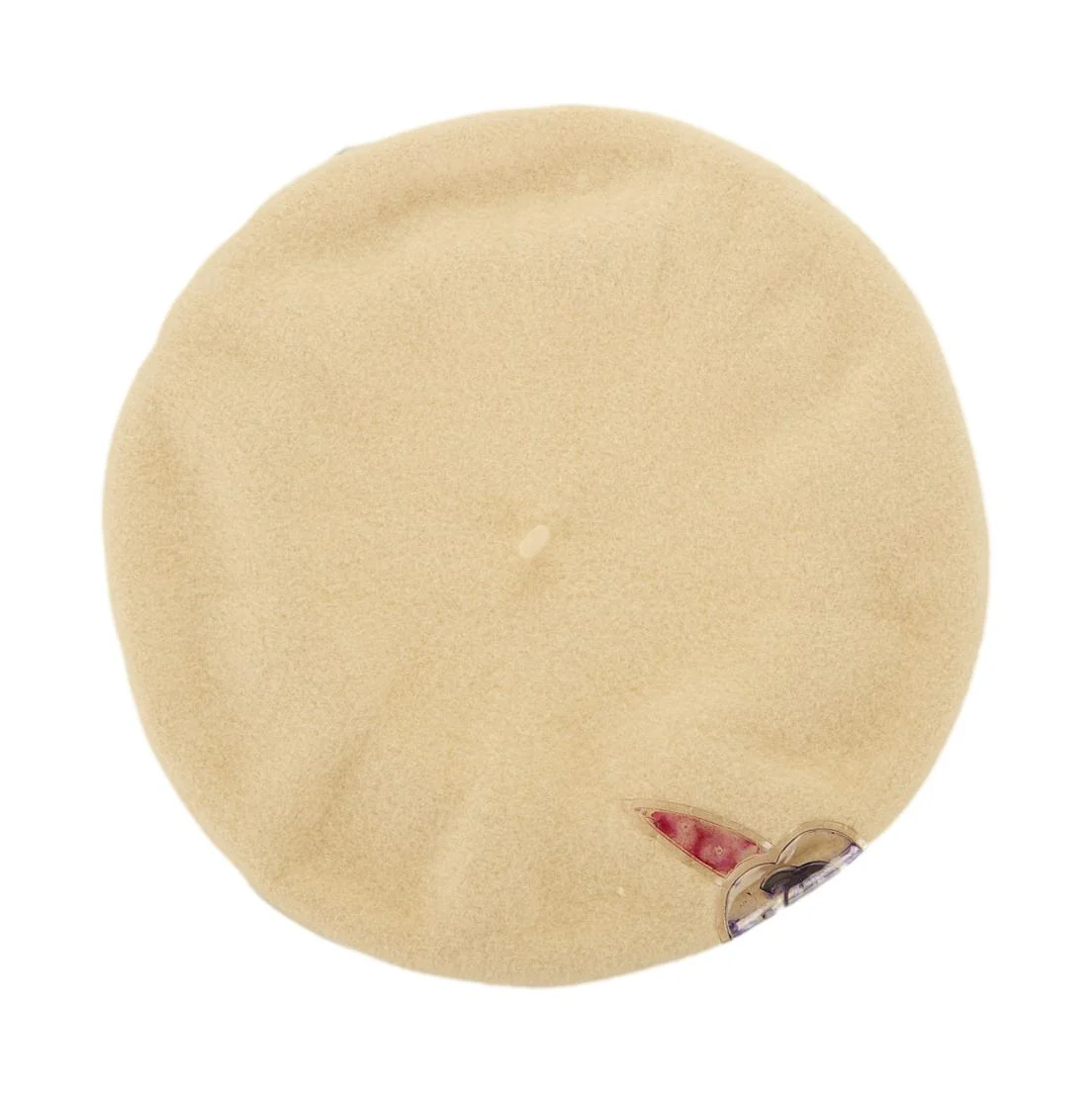 Chanel White Floral Logo Beret - Image 3