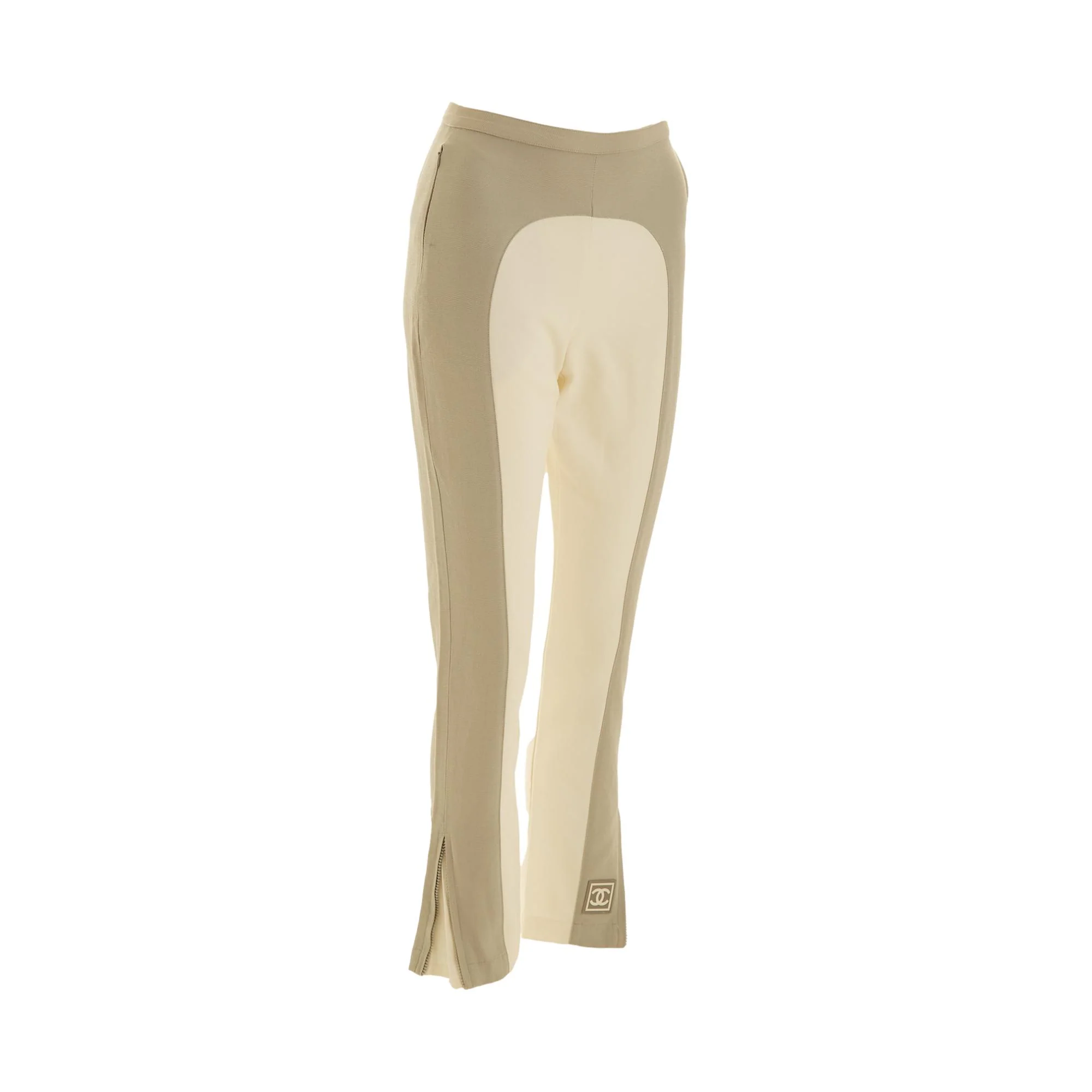Chanel Sport White + Grey Logo Pants - Image 2