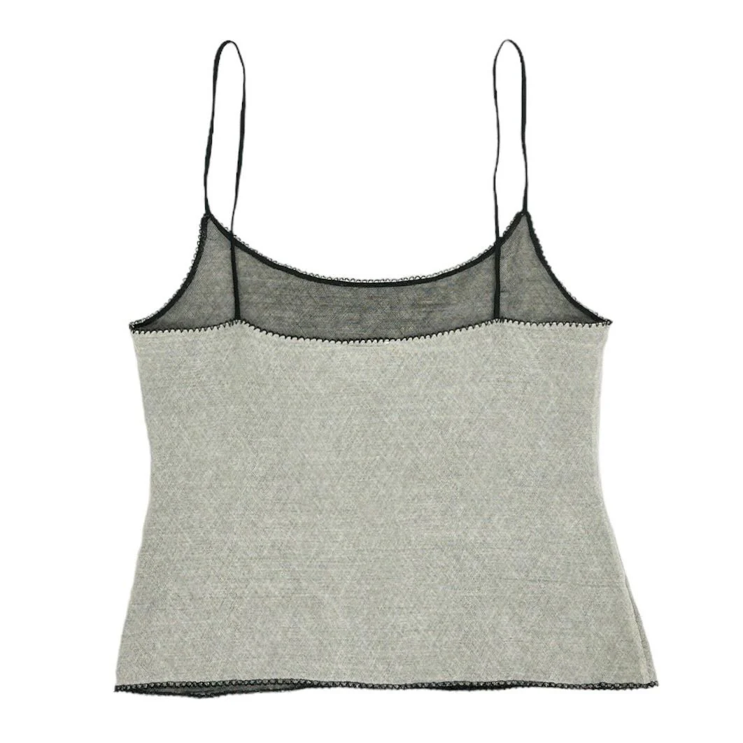 Chanel White Lace Logo Baby Tank - Image 2