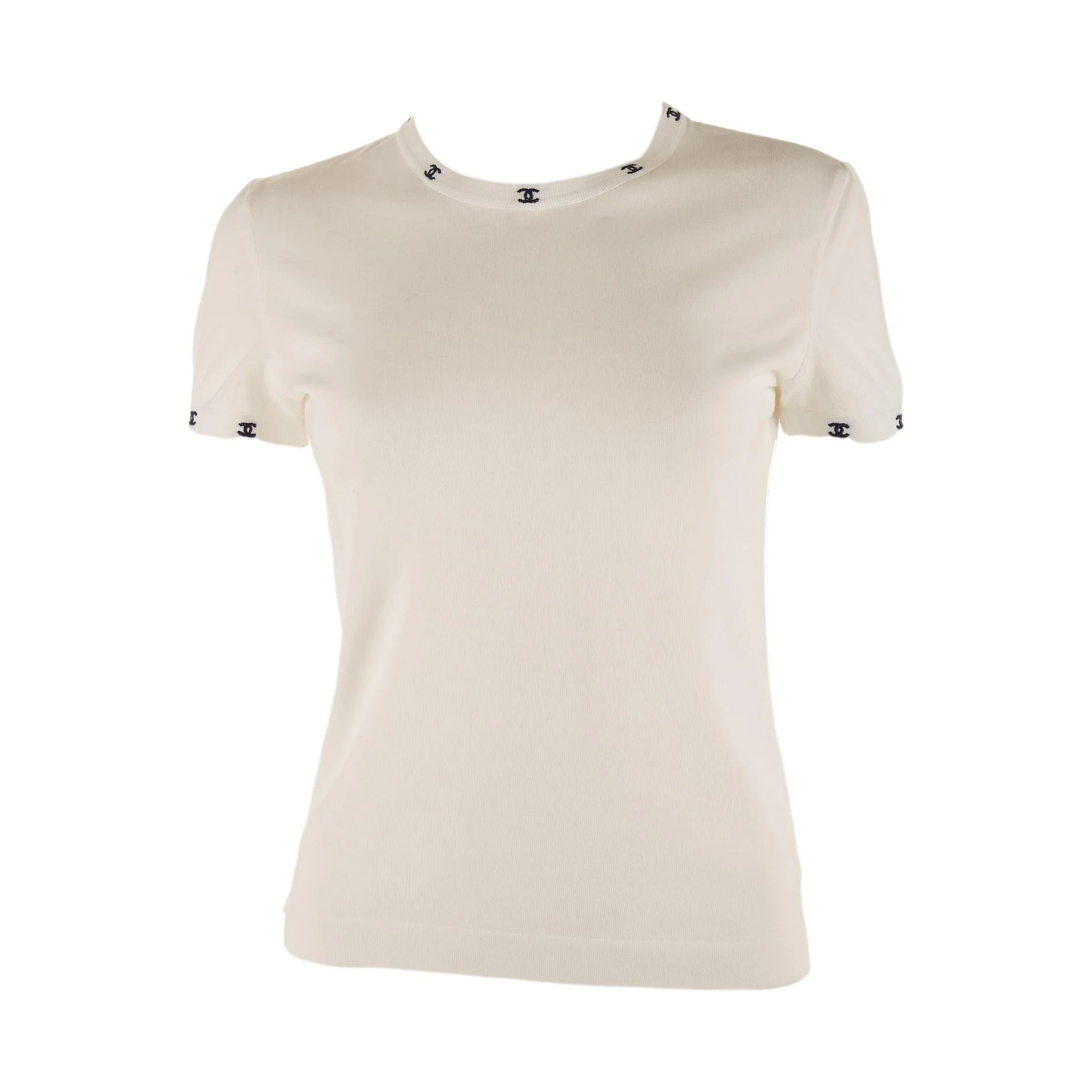 Chanel White Logo Shirt