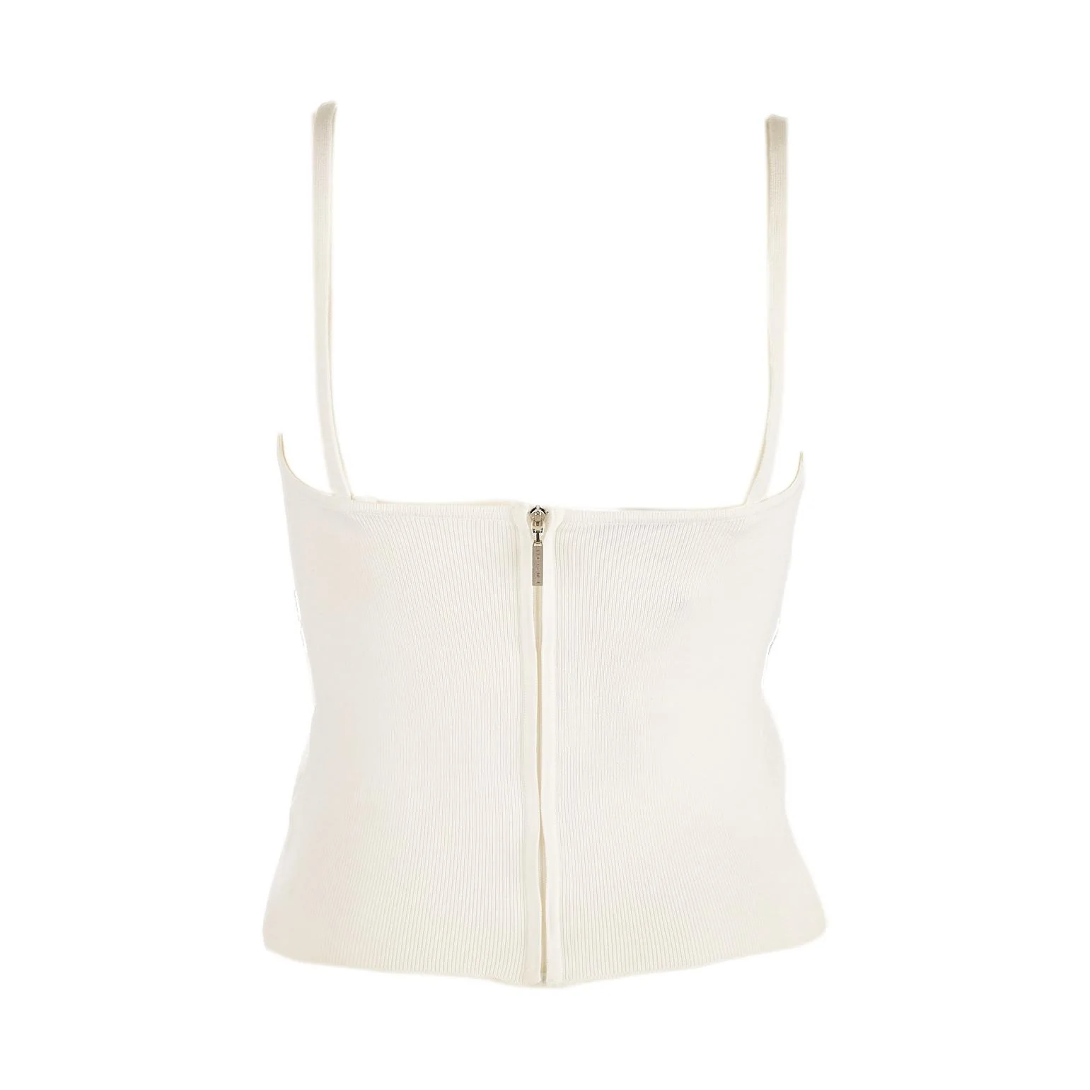 Chanel White Logo Strap Tank - Image 2