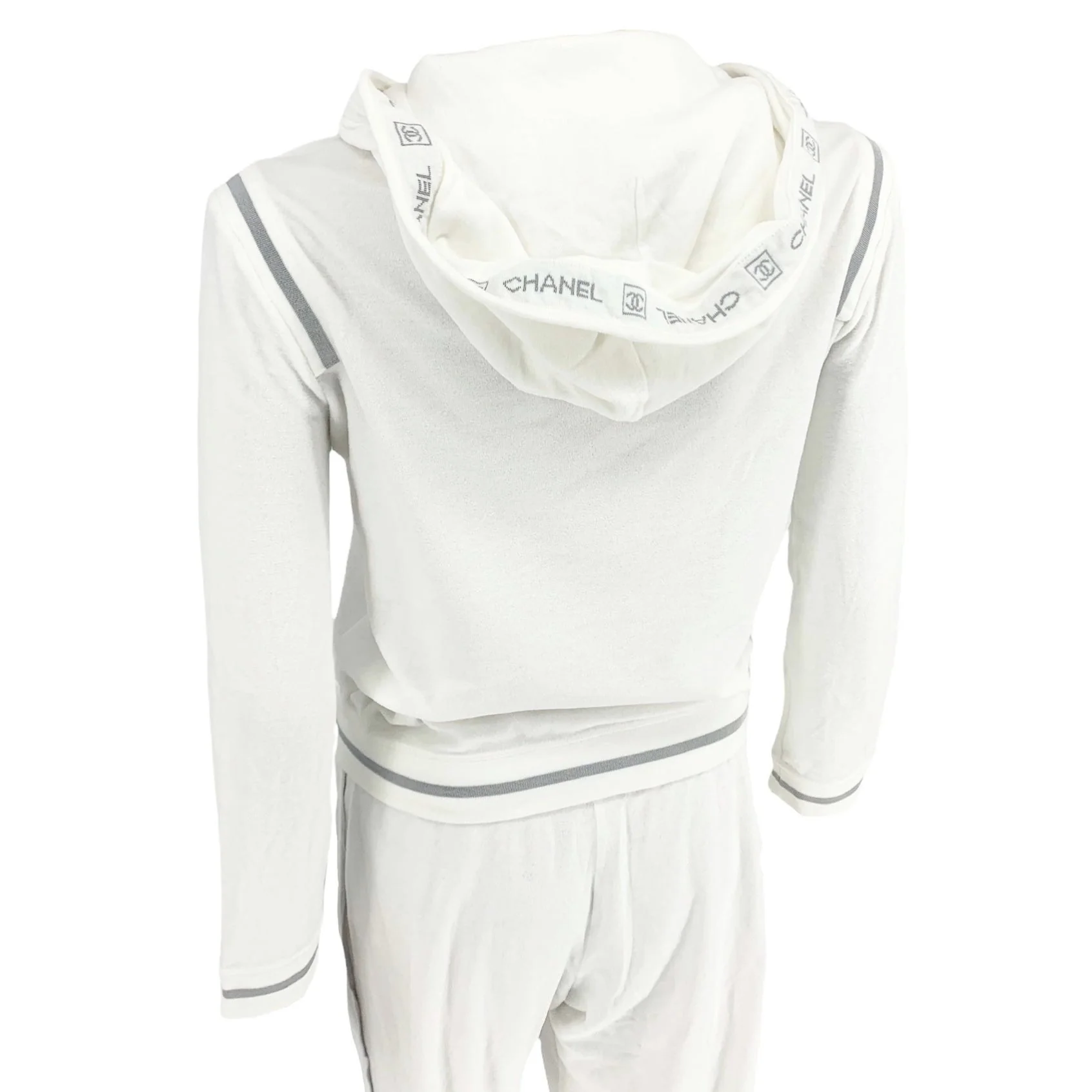 Chanel White Logo Sweatsuit - Image 3
