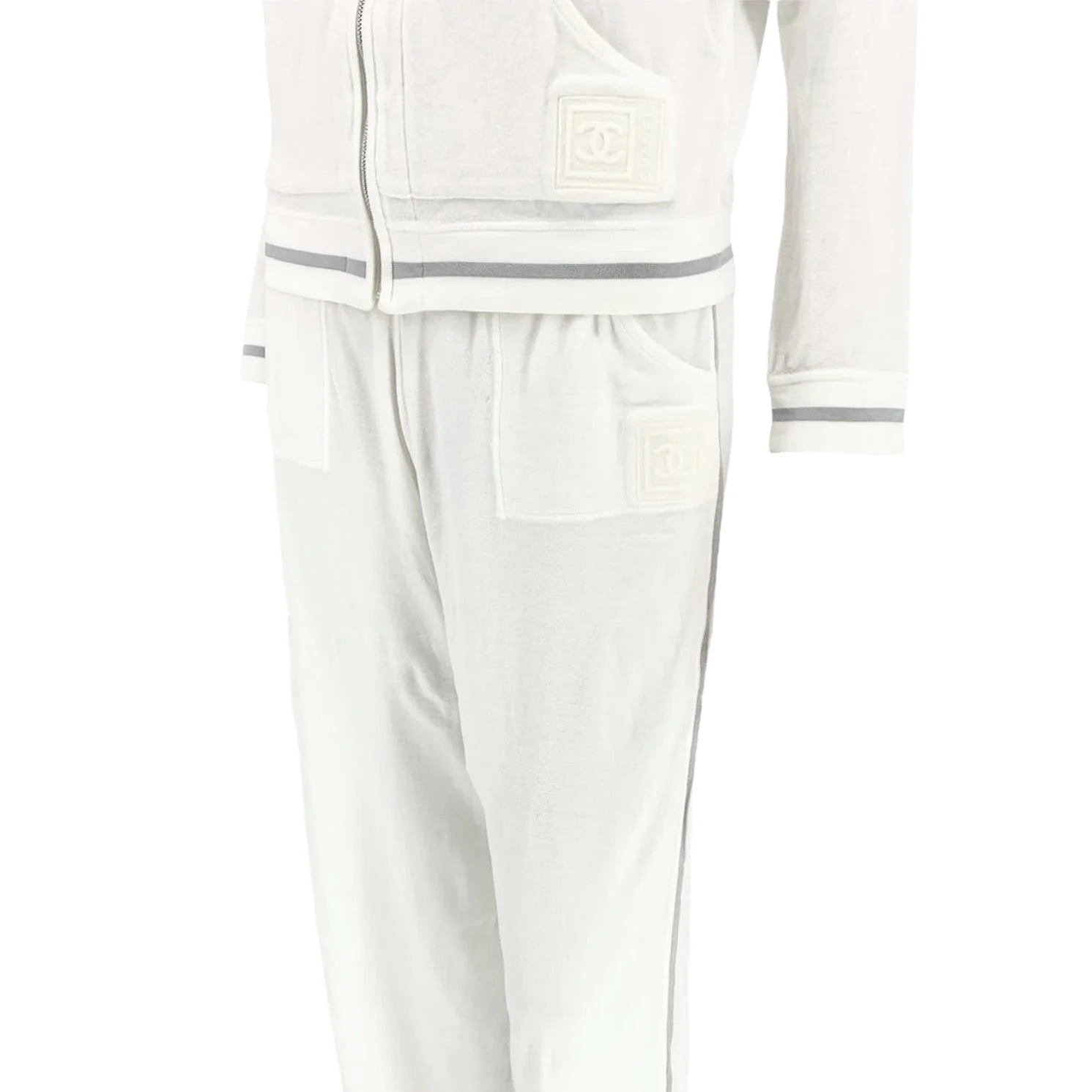 Chanel White Logo Sweatsuit - Image 4