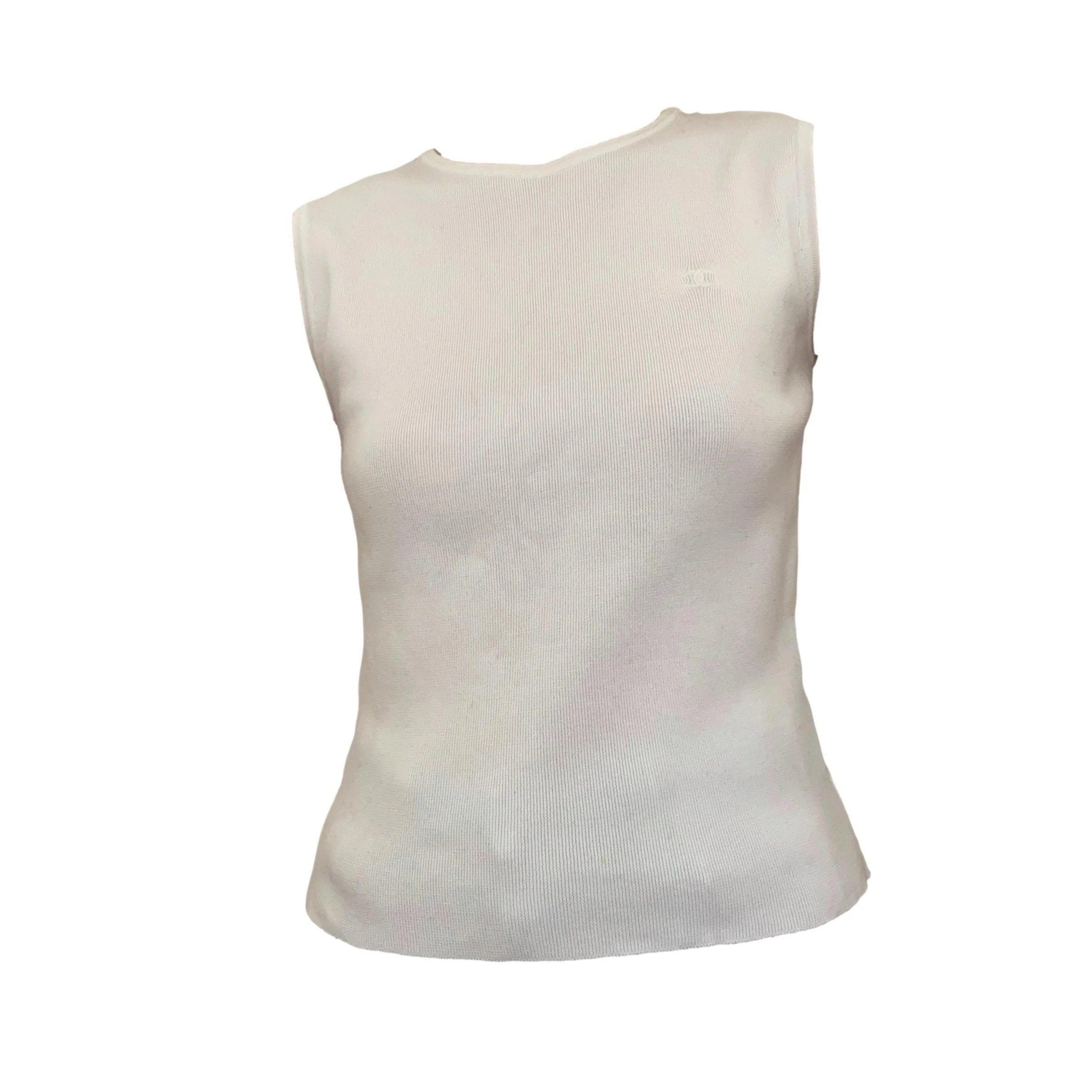 Chanel White Logo Tank