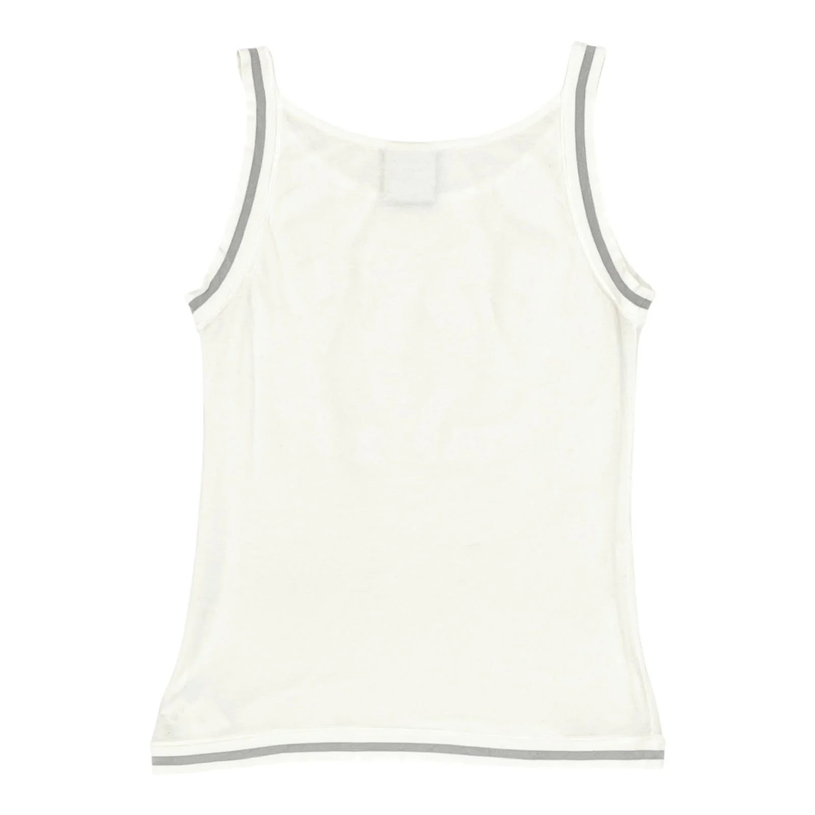 Chanel White Logo Tank Top - Image 2