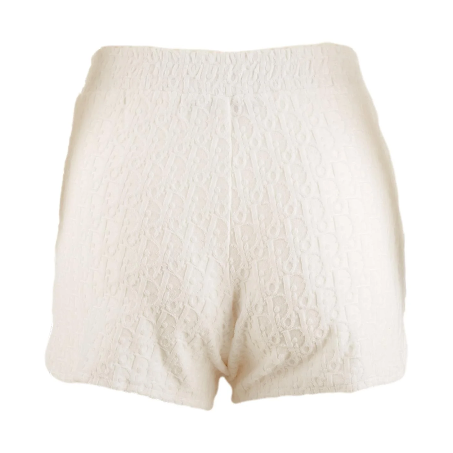 Dior White Logo Terrycloth Shorts - Image 2