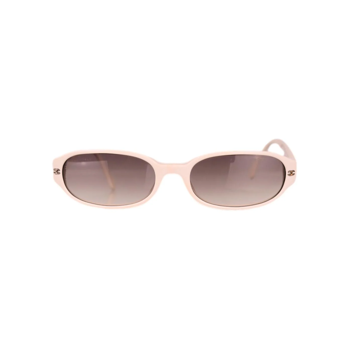 Chanel White Micro Rhinestone Sunglasses - Image 2
