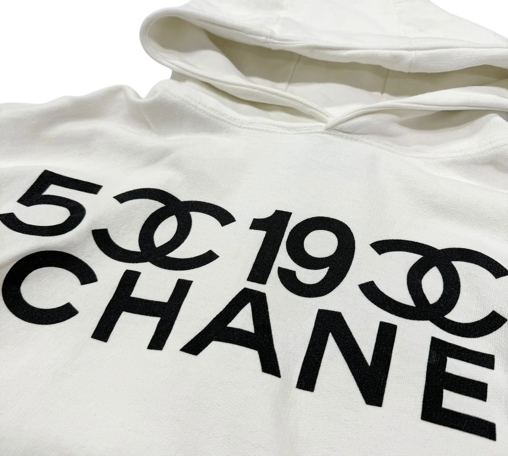 Chanel White Number Logo Hoodie - Image 3