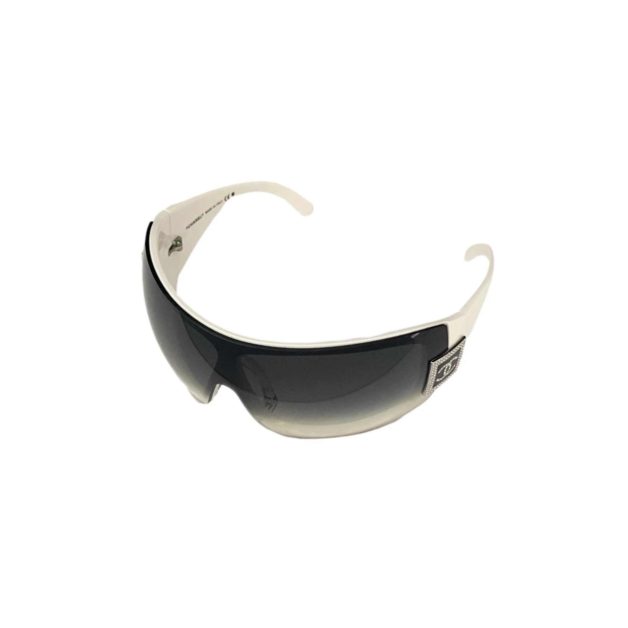 Chanel White Ombre Oversize Sunglasses