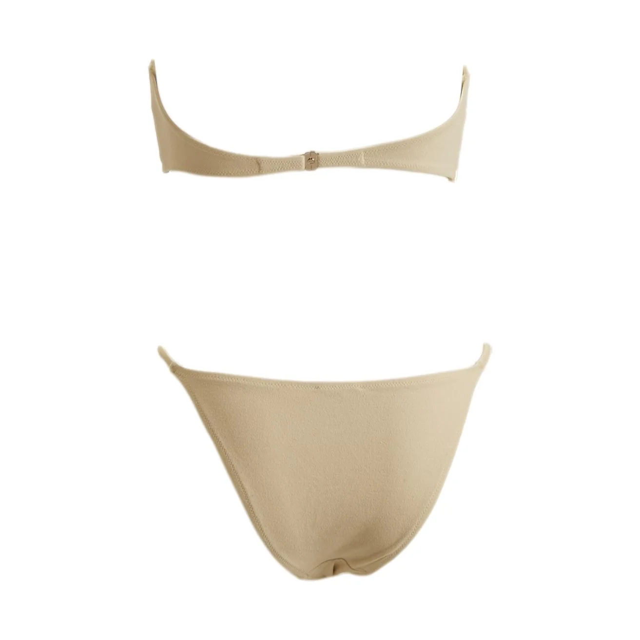 Chanel White Perforated Logo Bikini - Image 2