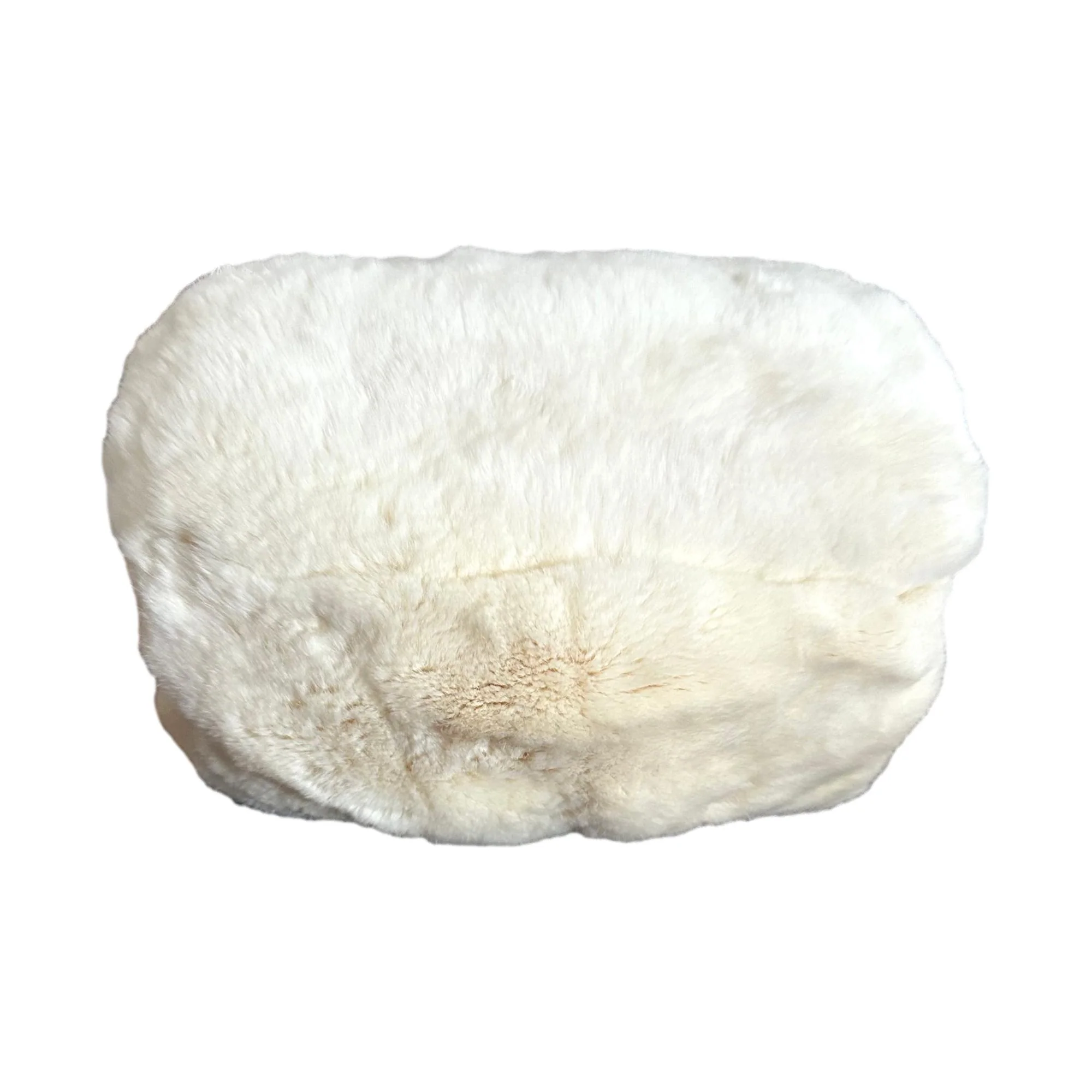Chanel White Rabbit Fur Muff Bag - Image 2