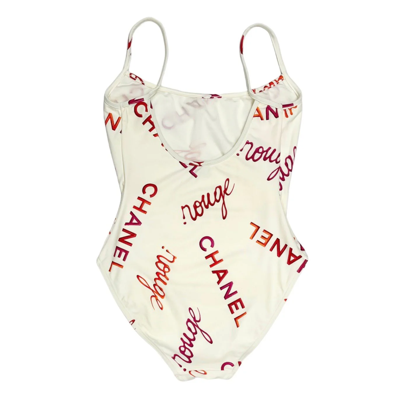 Chanel White Rouge Print One Piece - Image 2