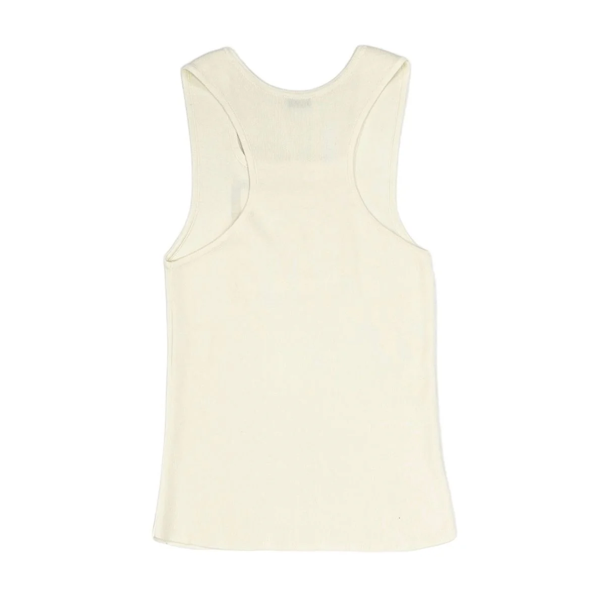 Chanel Cream + Silver Logo Tank - Image 2