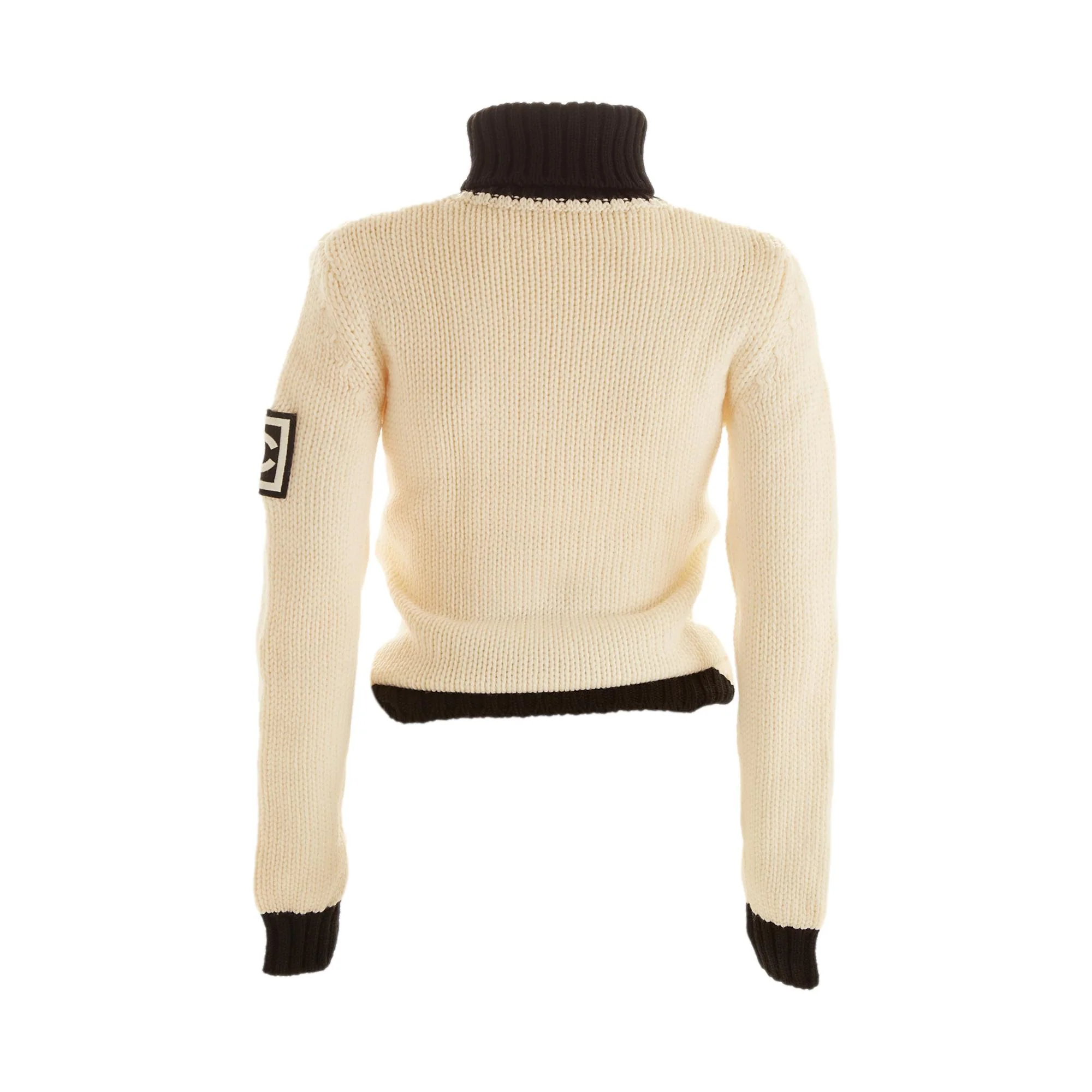 Chanel White Snowflake Sweater - Image 2