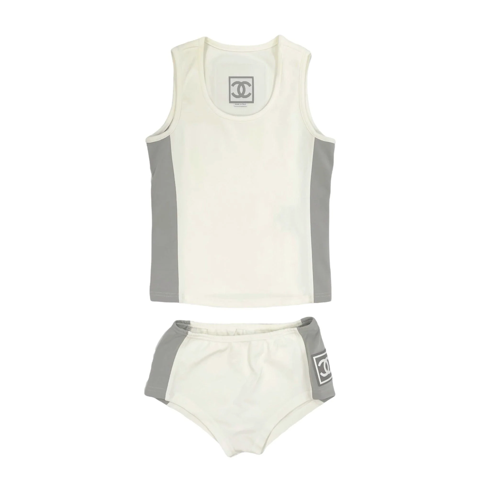Chanel White Sport Logo Set