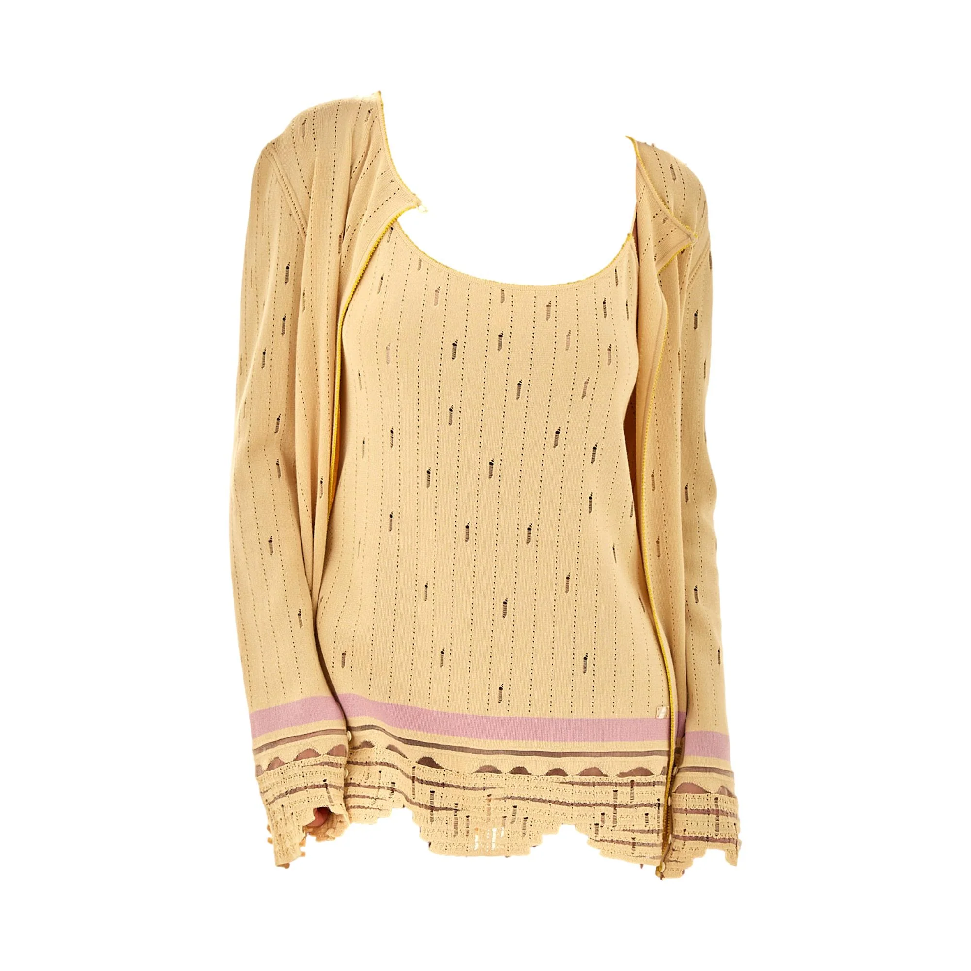 Chanel Baby Doll Dress + Cardigan Set