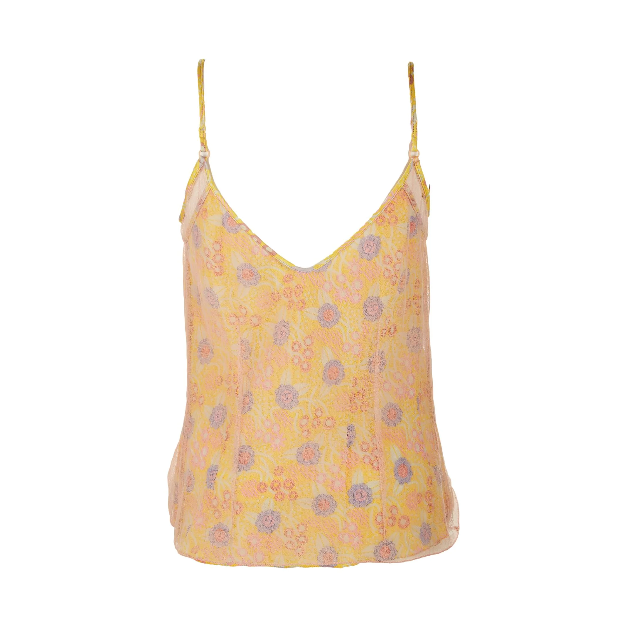 Chanel Yellow Floral Print Tank - Image 2