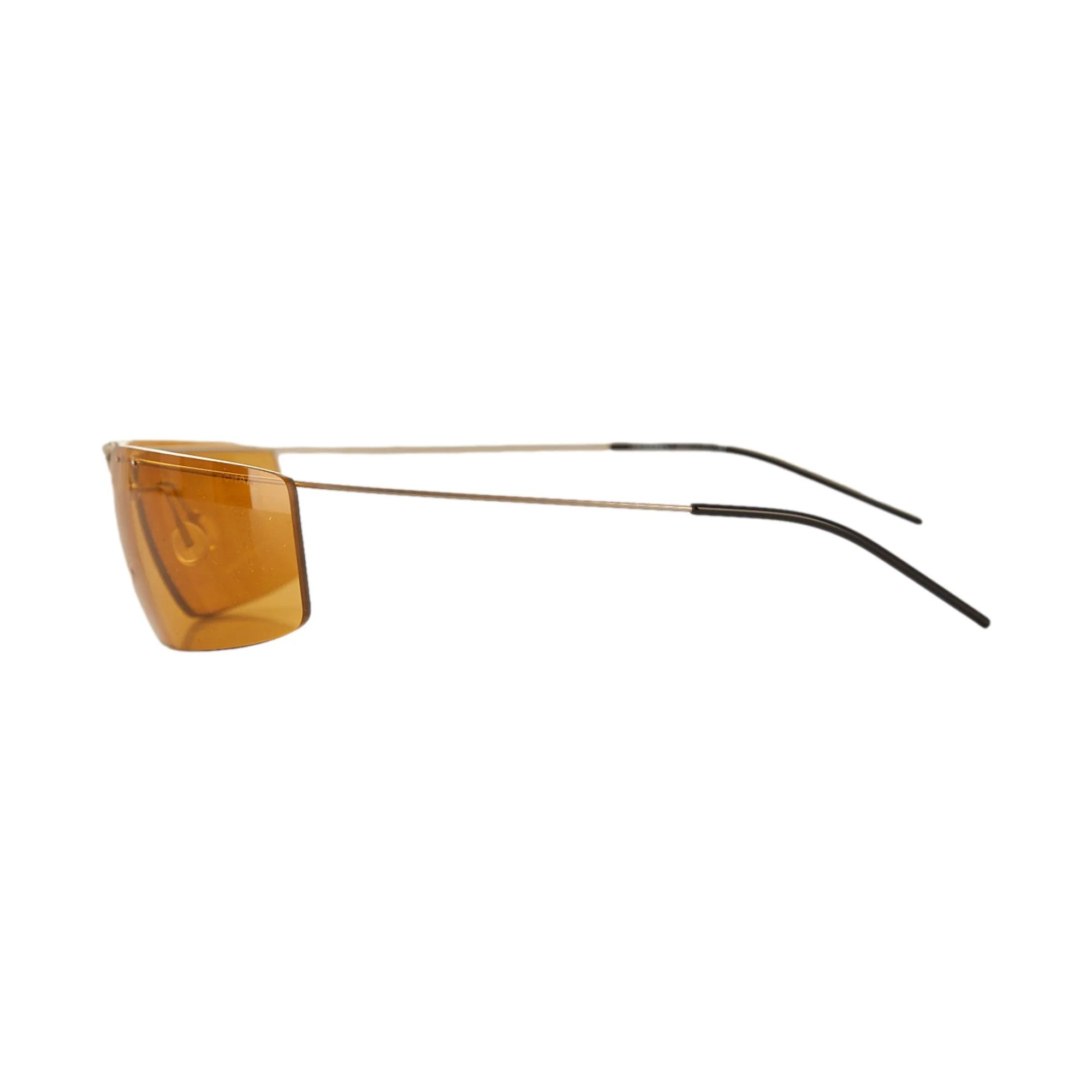 Chanel Yellow Logo Folding Sunglasses - Image 3