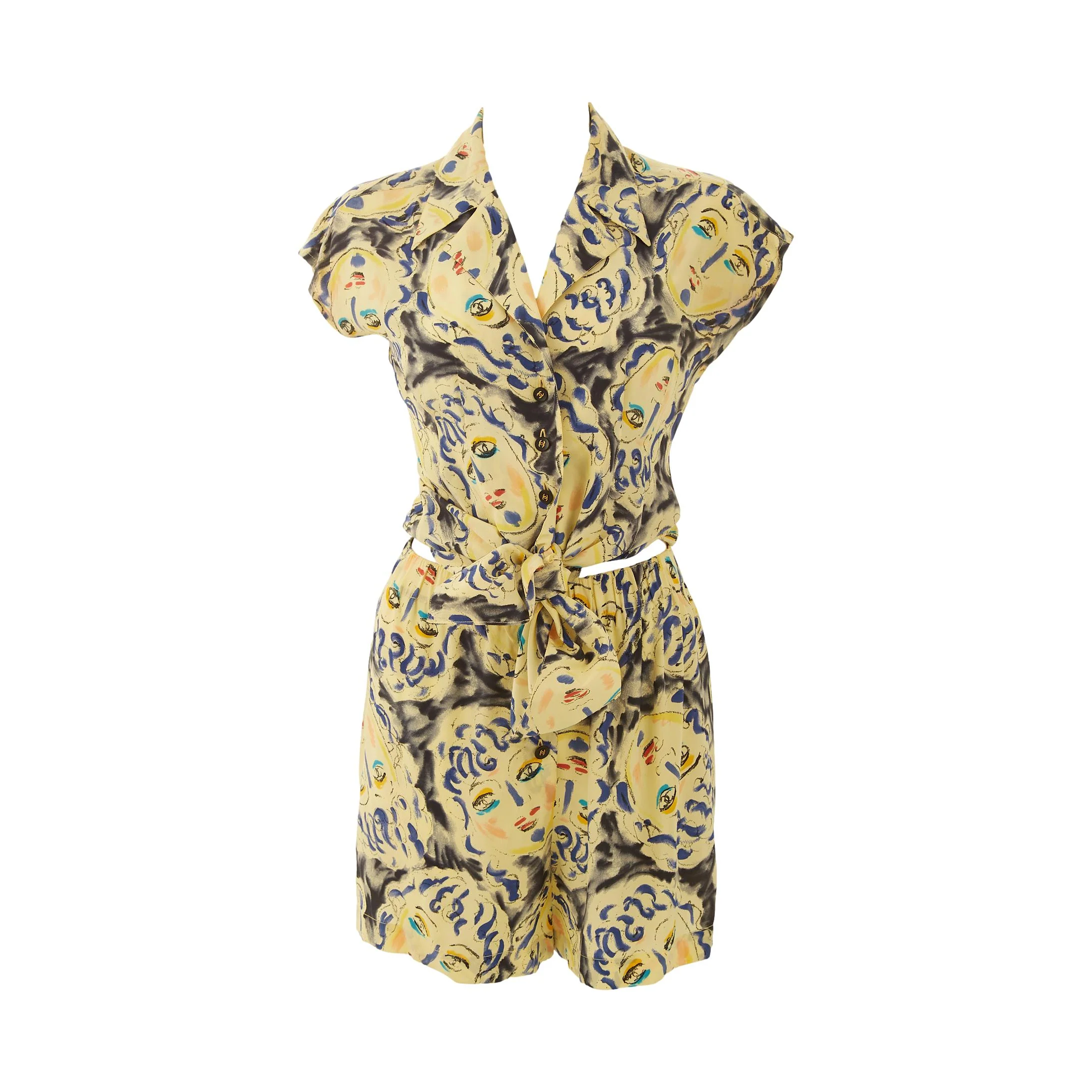 Chanel Yellow Logo Silhouette Set - Image 4
