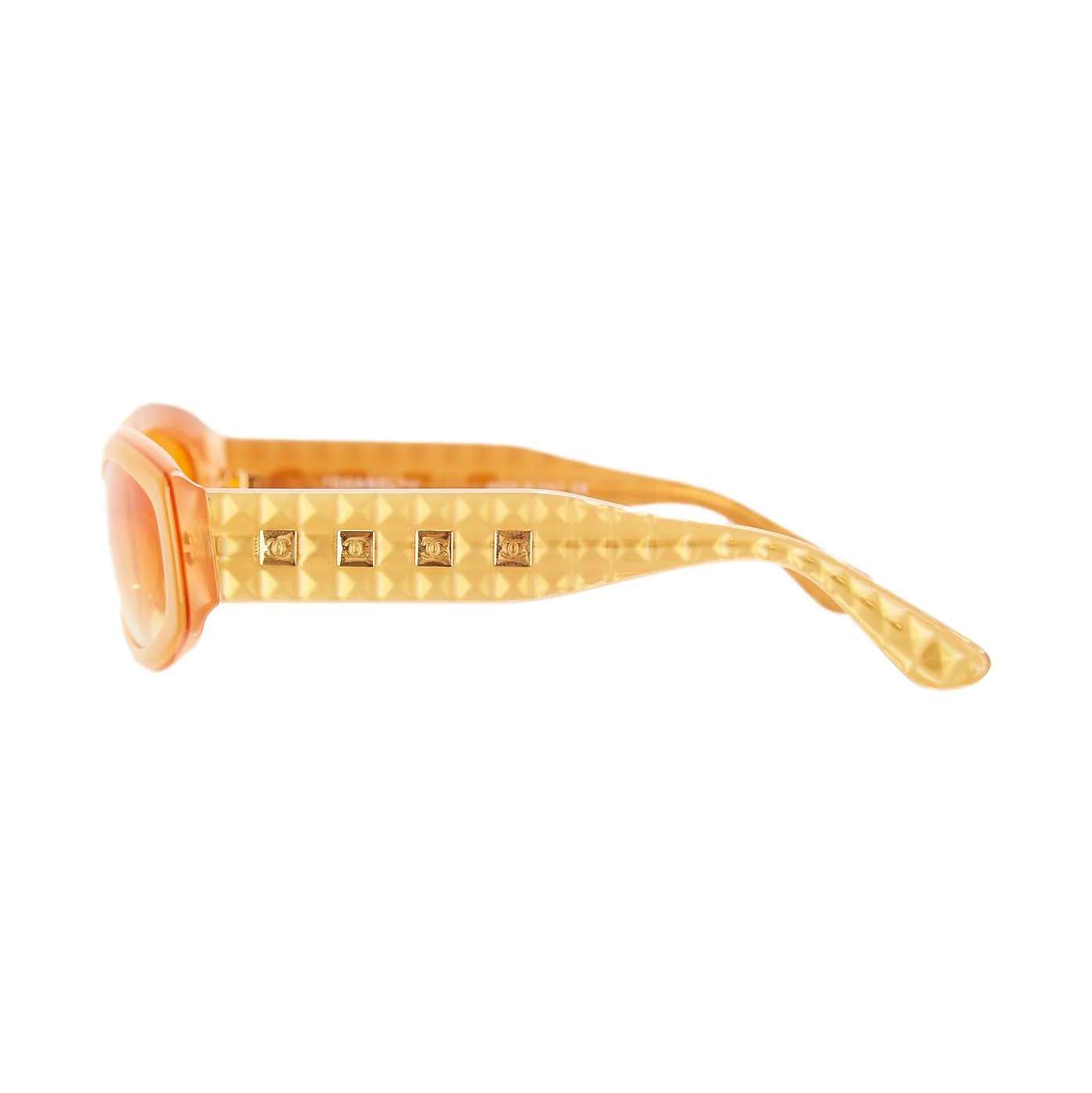 Chanel Yellow Logo Sunglasses - Image 3