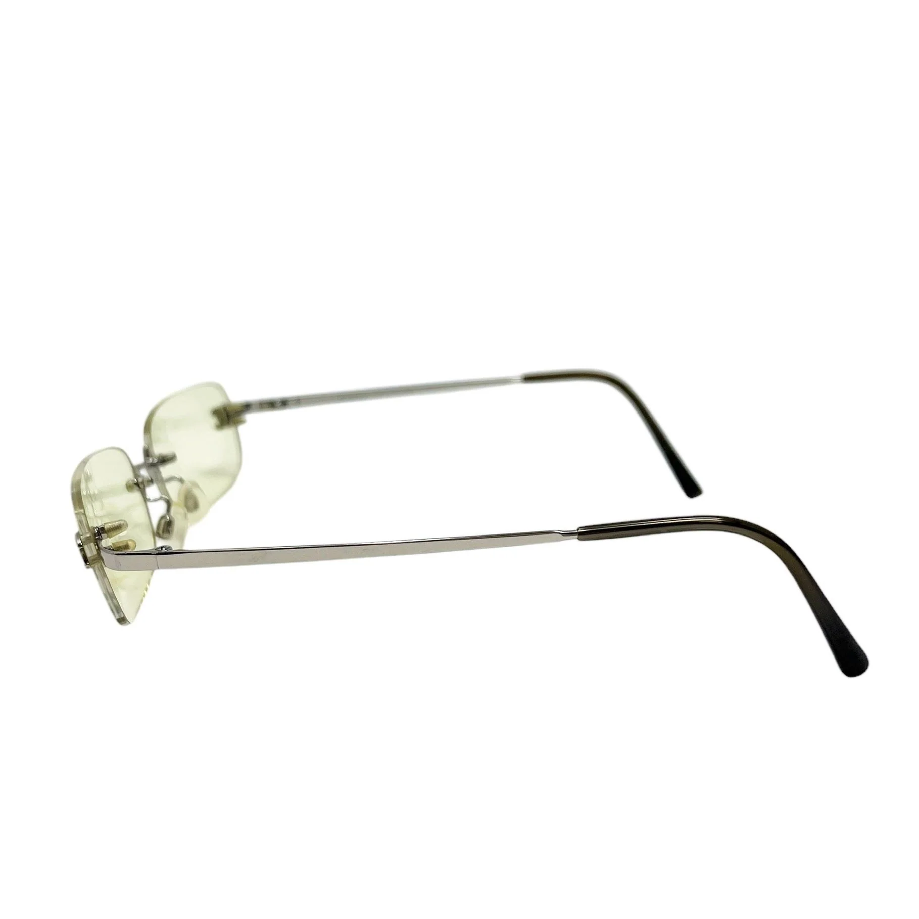 Chanel Yellow Mini Rimless Sunglasses - Image 3