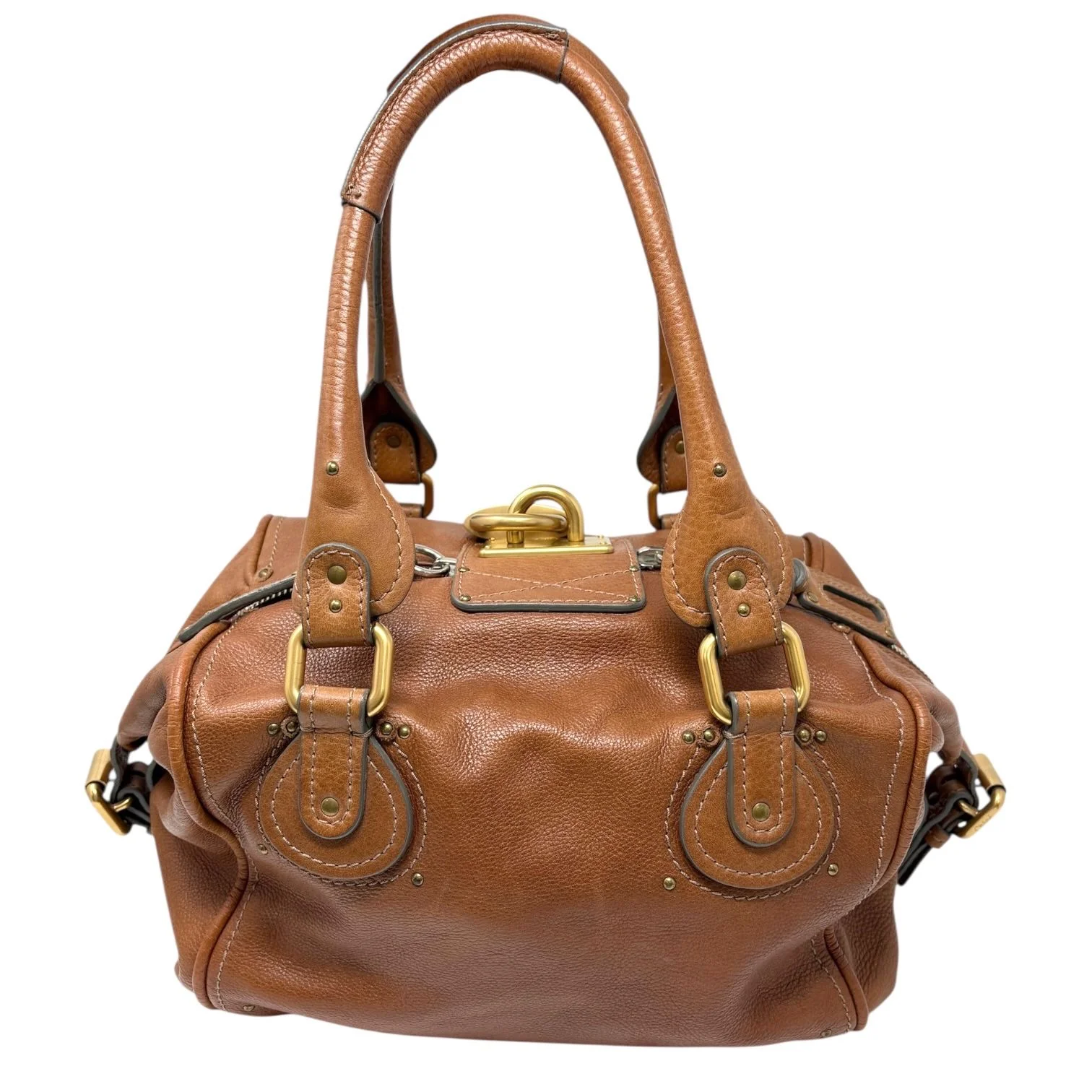 Chloe Tan Paddington Lock Shoulder Bag - Image 2