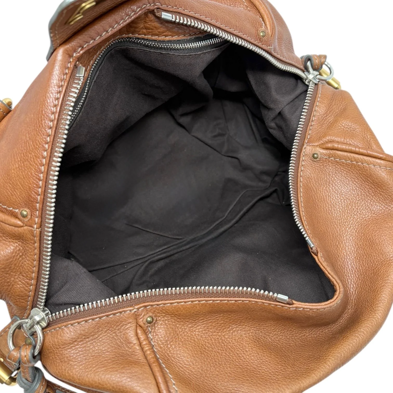 Chloe Tan Paddington Lock Shoulder Bag - Image 4