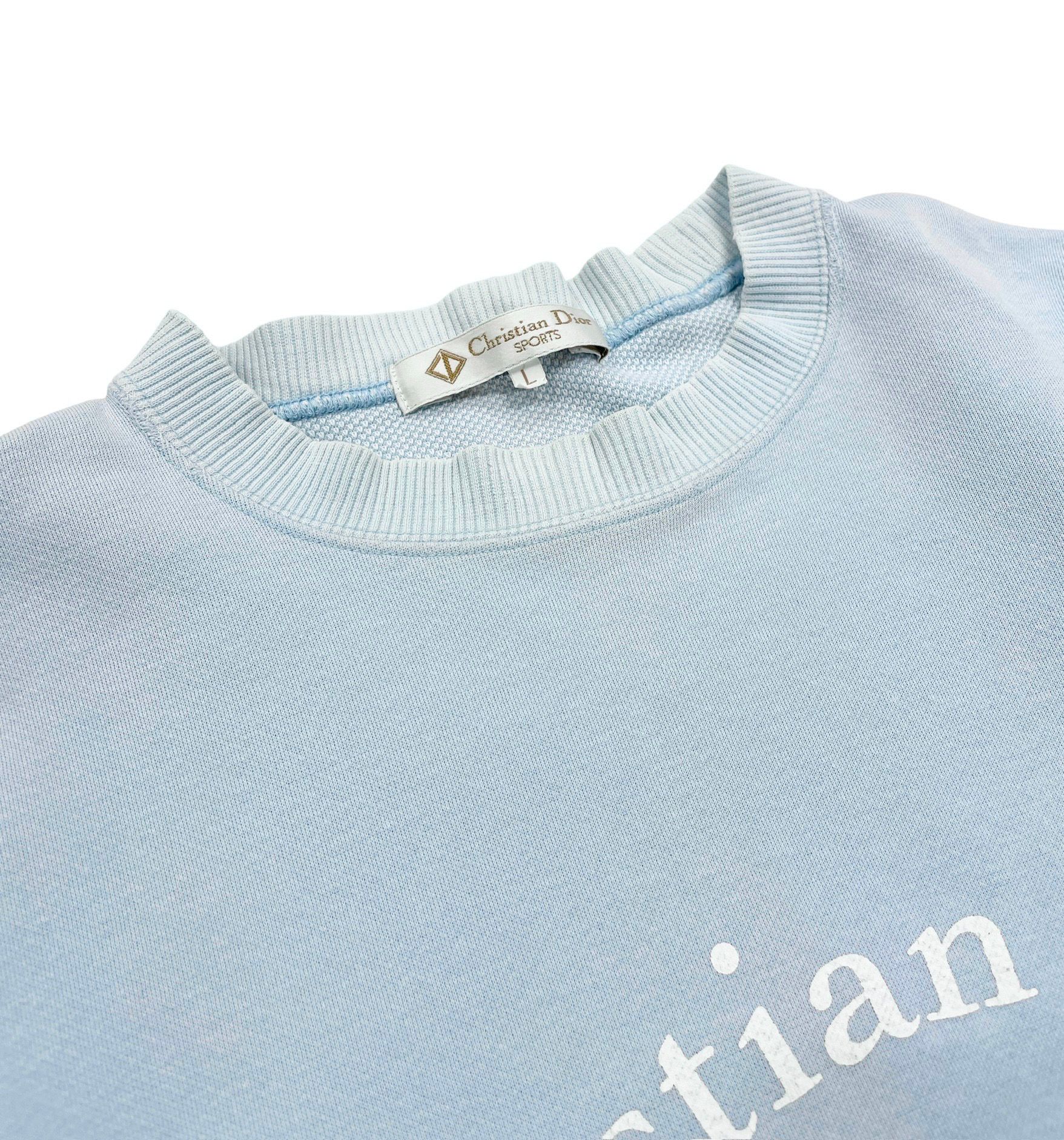 Christian Dior Sports Baby Blue Sweatshirt - Image 3