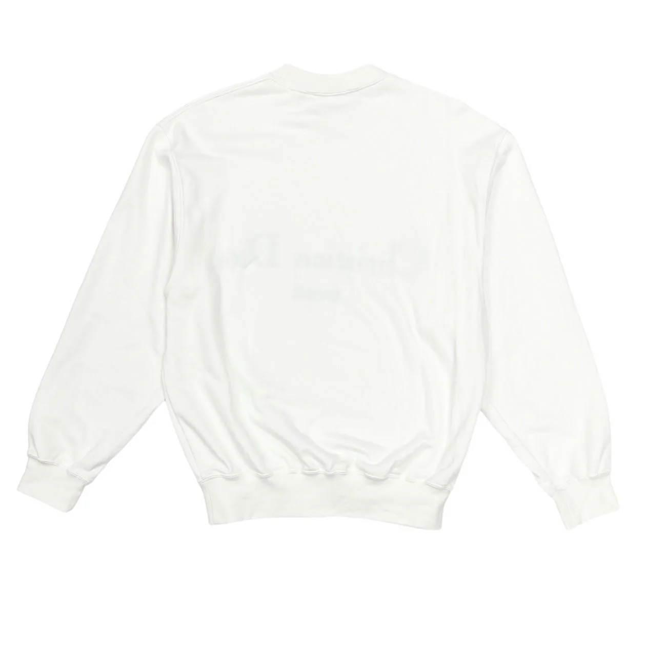 Christian Dior Sports White Embroidered Crew Sweatshirt - Image 2