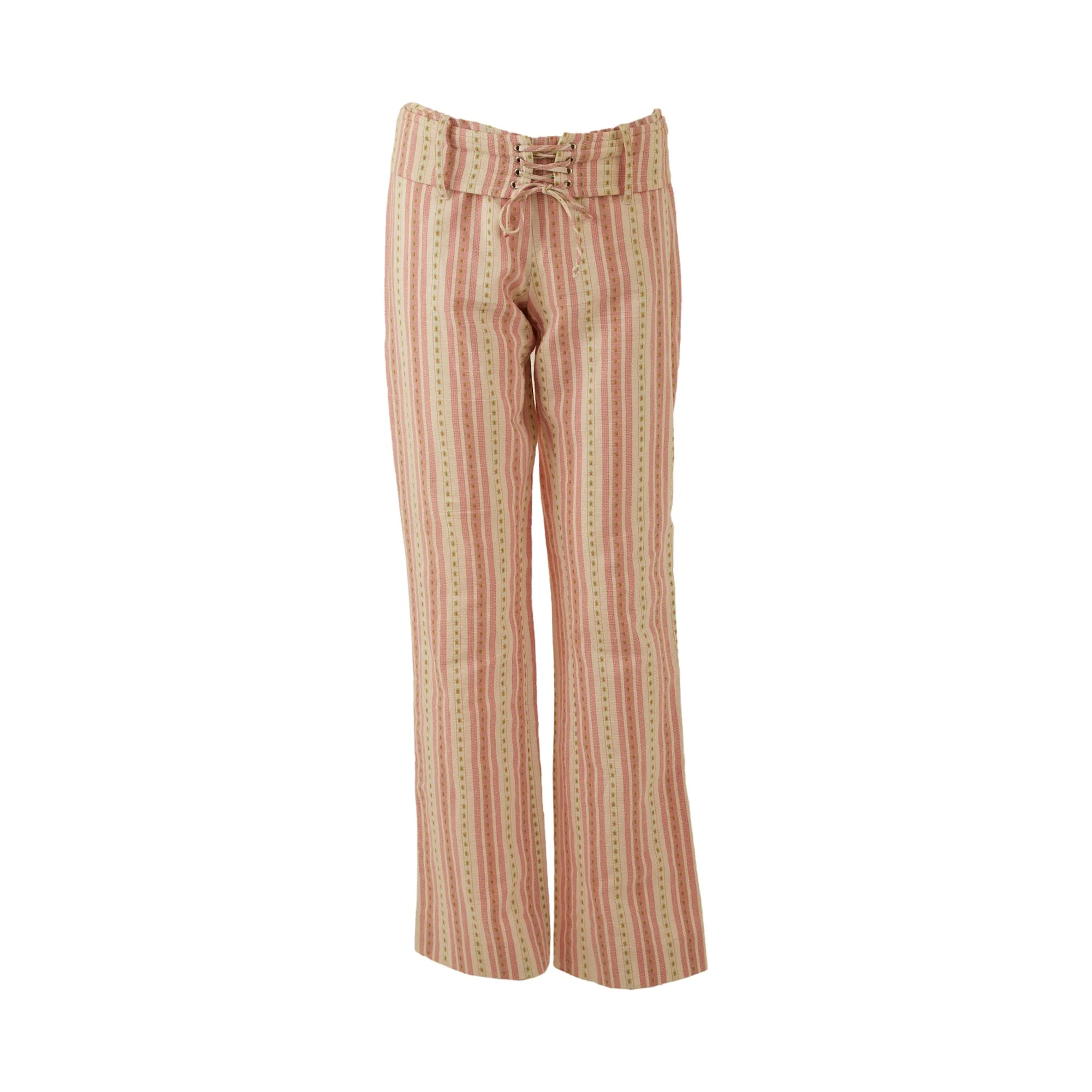 Moschino Pink Floral Print Pants