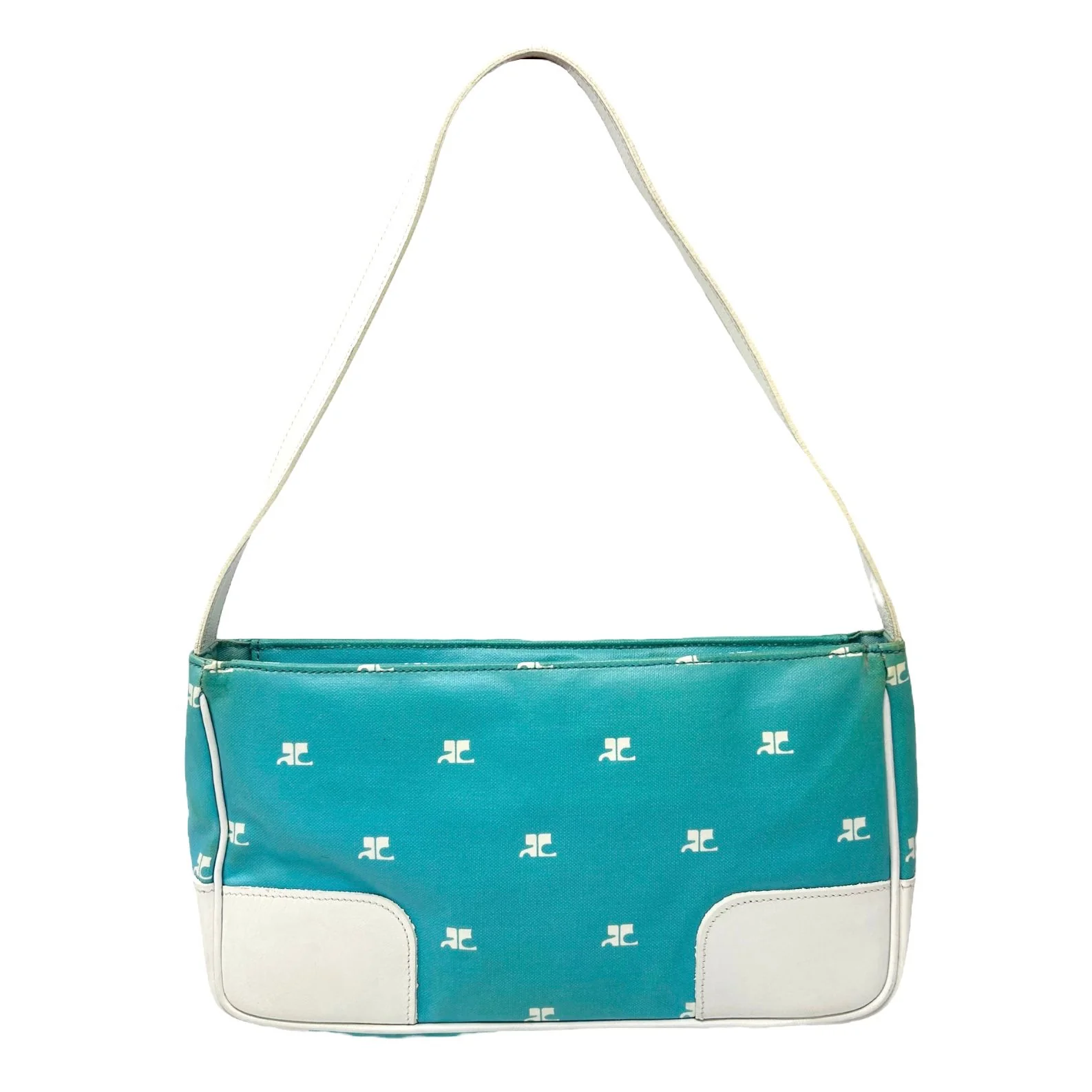 Courreges Blue Logo Shoulder Bag - Image 2